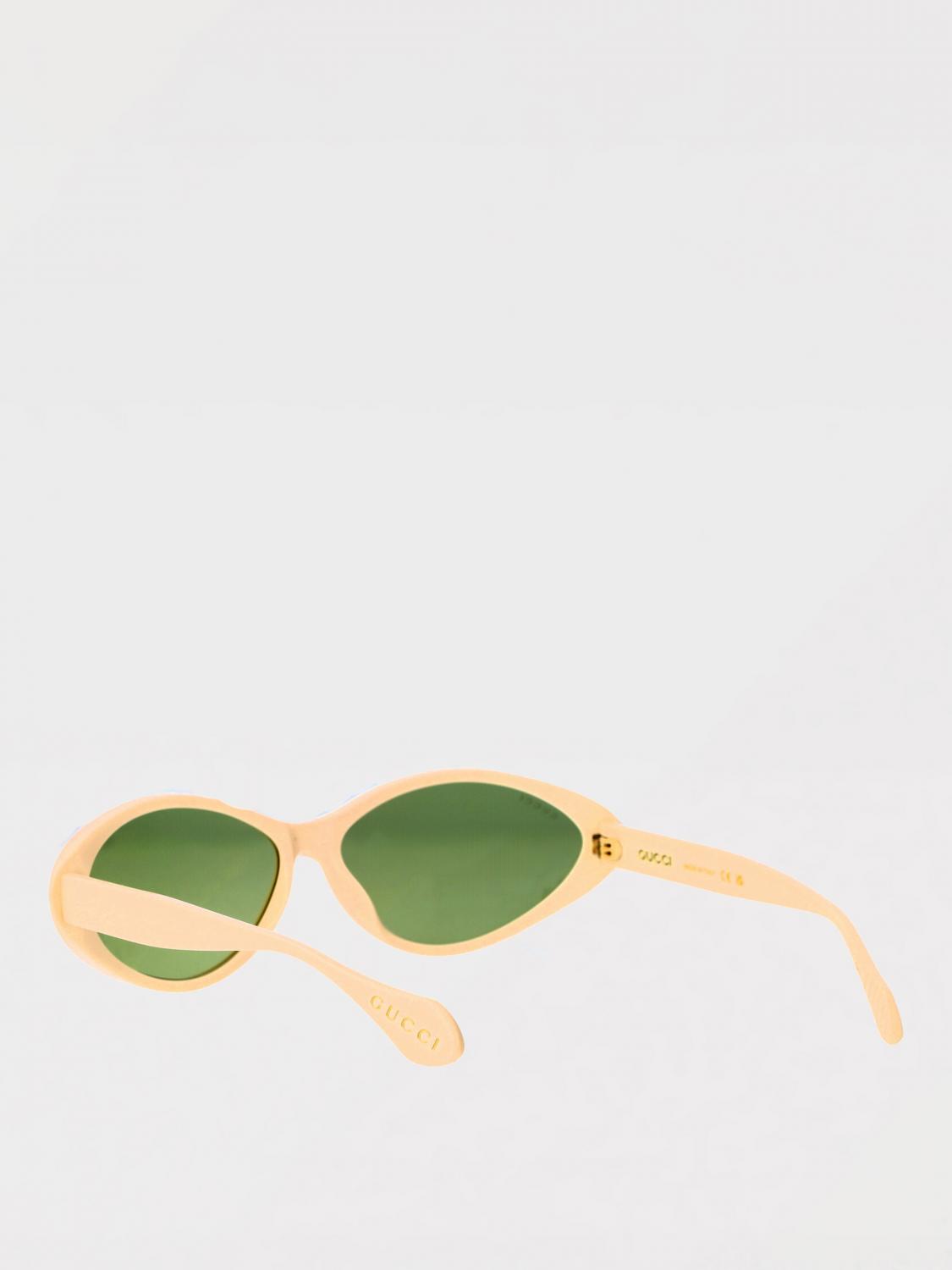 GUCCI OCCHIALI DA SOLE: Occhiali da sole GG1377S Gucci in acetato , Avorio - Img 3
