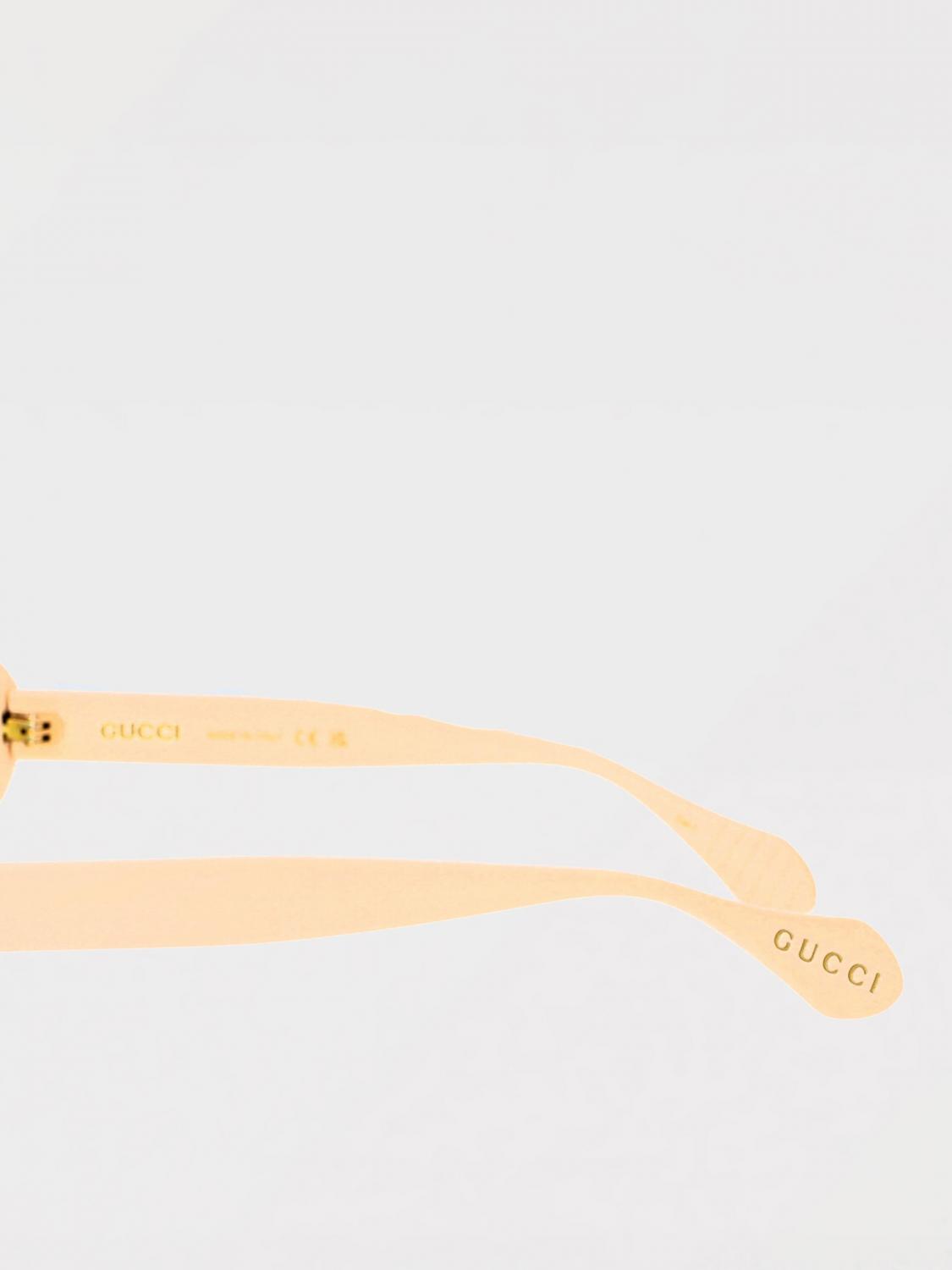 GUCCI OCCHIALI DA SOLE: Occhiali da sole GG1377S Gucci in acetato , Avorio - Img 4