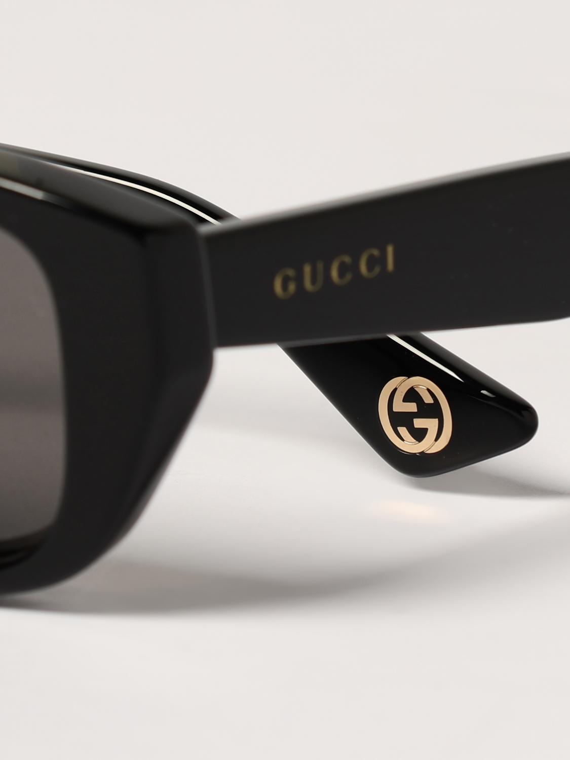 GUCCI SUNGLASSES: Sunglasses men Gucci, Black - Img 5