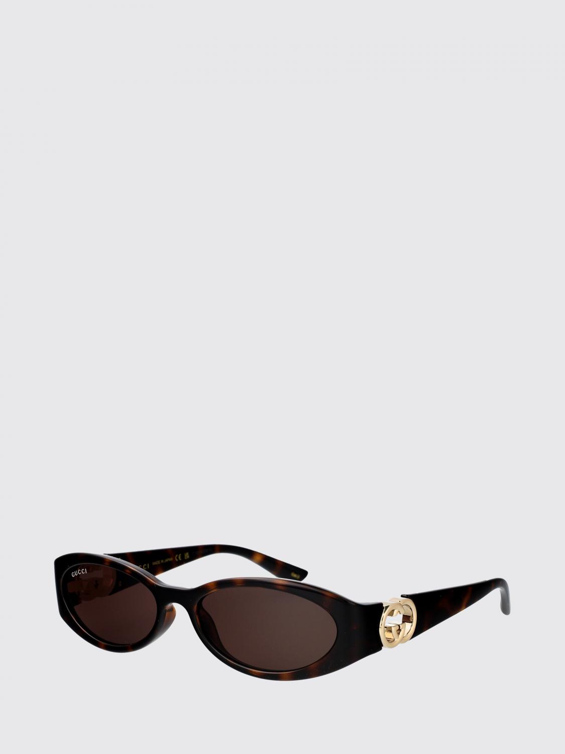 GUCCI OCCHIALI DA SOLE: Occhiali da sole GG Gucci in acetato , Marrone - Img 1