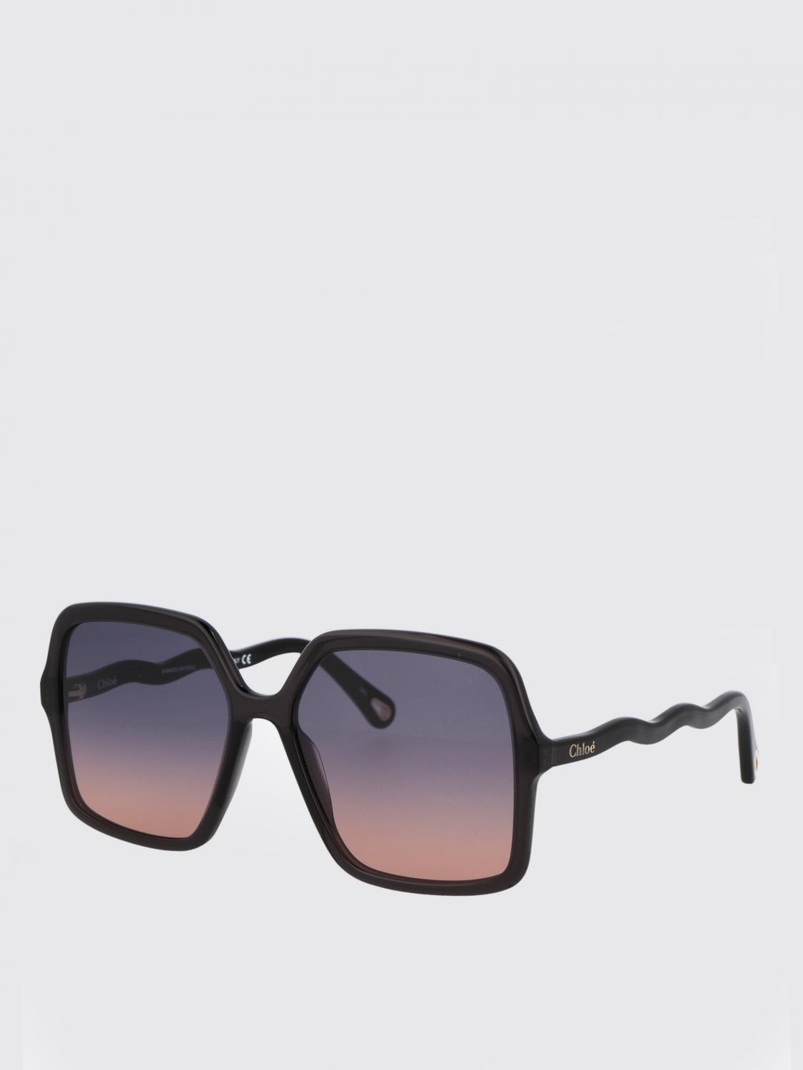 CHLOÉ OCCHIALI DA SOLE: Occhiali da sole CH0086S Chloè in acetato , Grigio - Img 1