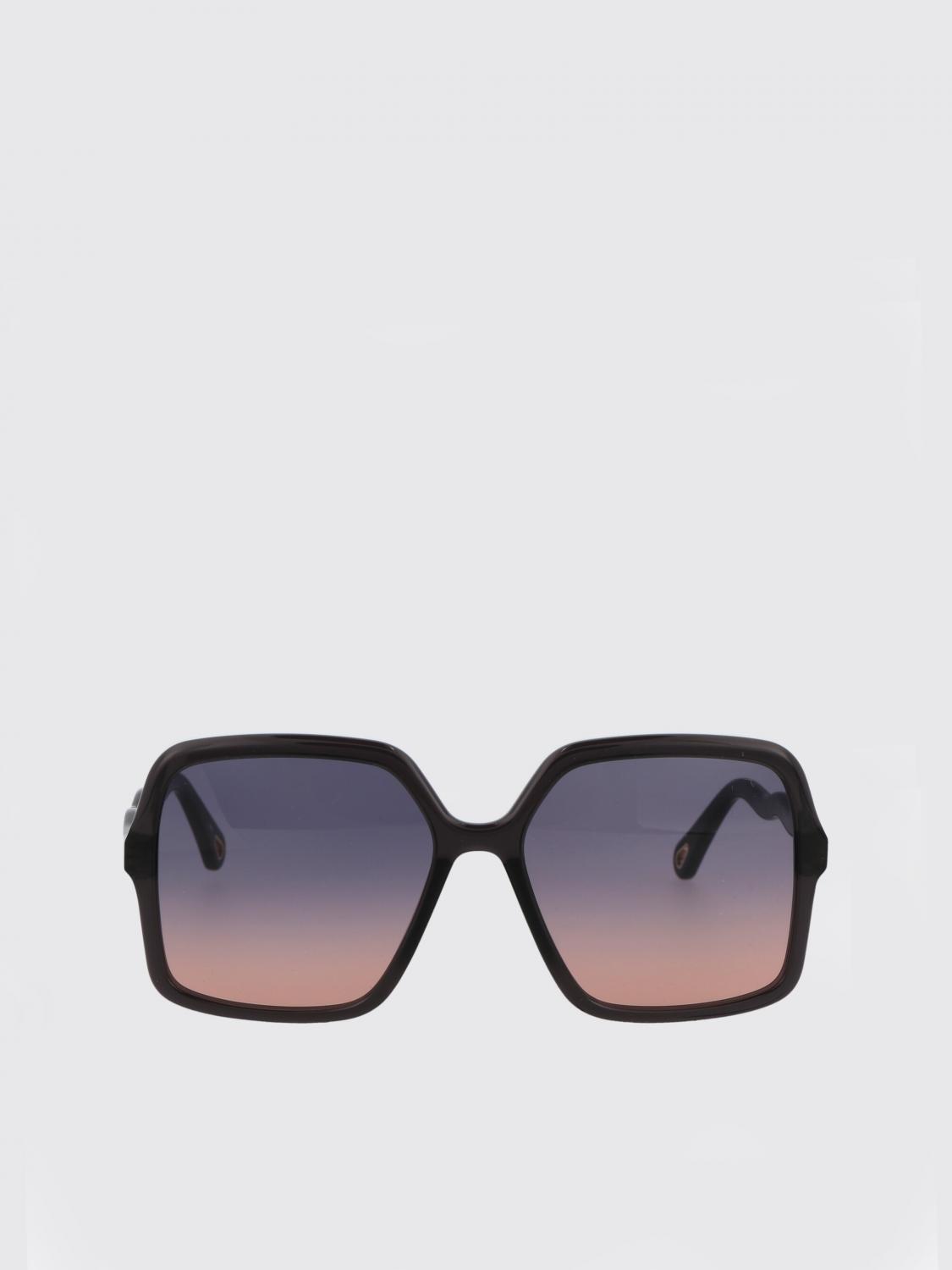 CHLOÉ OCCHIALI DA SOLE: Occhiali da sole CH0086S Chloè in acetato , Grigio - Img 2