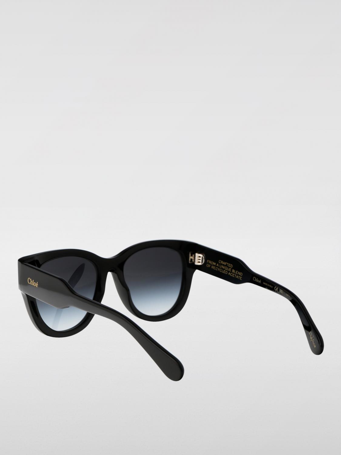 CHLOÉ LUNETTES DE SOLEIL: Lunettes de soleil femme ChloÉ, Noir - Img 3
