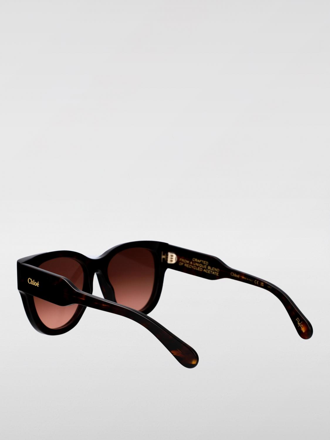CHLOÉ OCCHIALI DA SOLE: Occhiali da sole CH0192S Chloè in acetato, Marrone - Img 3
