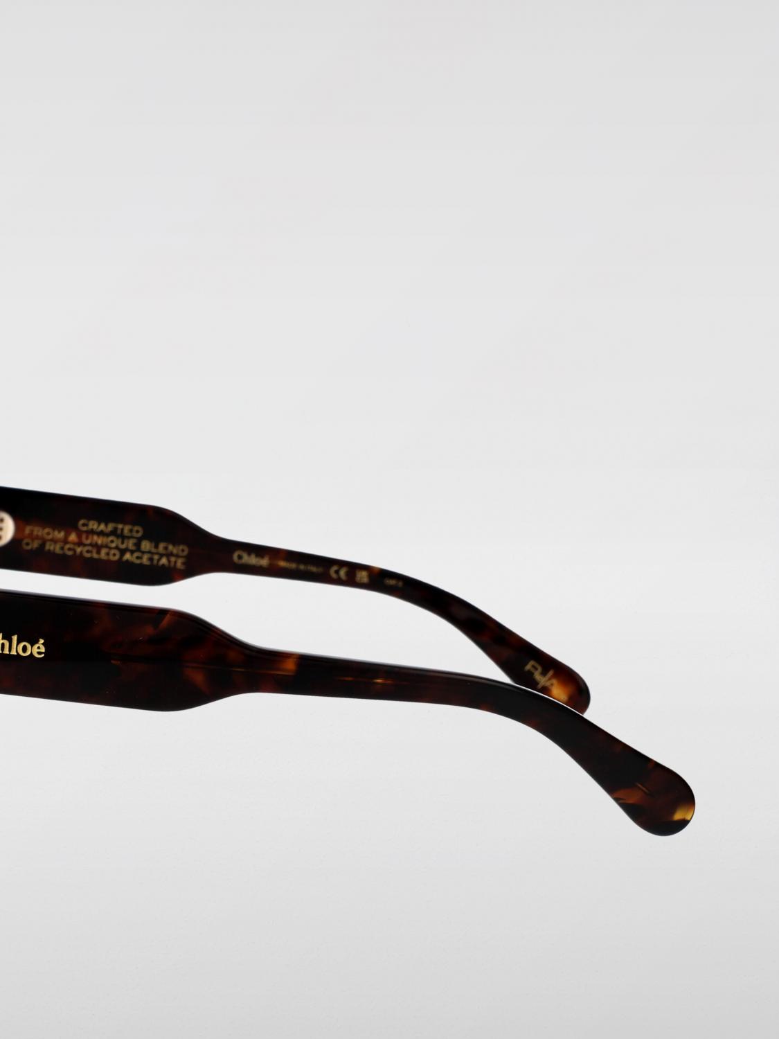 CHLOÉ OCCHIALI DA SOLE: Occhiali da sole CH0192S Chloè in acetato, Marrone - Img 4