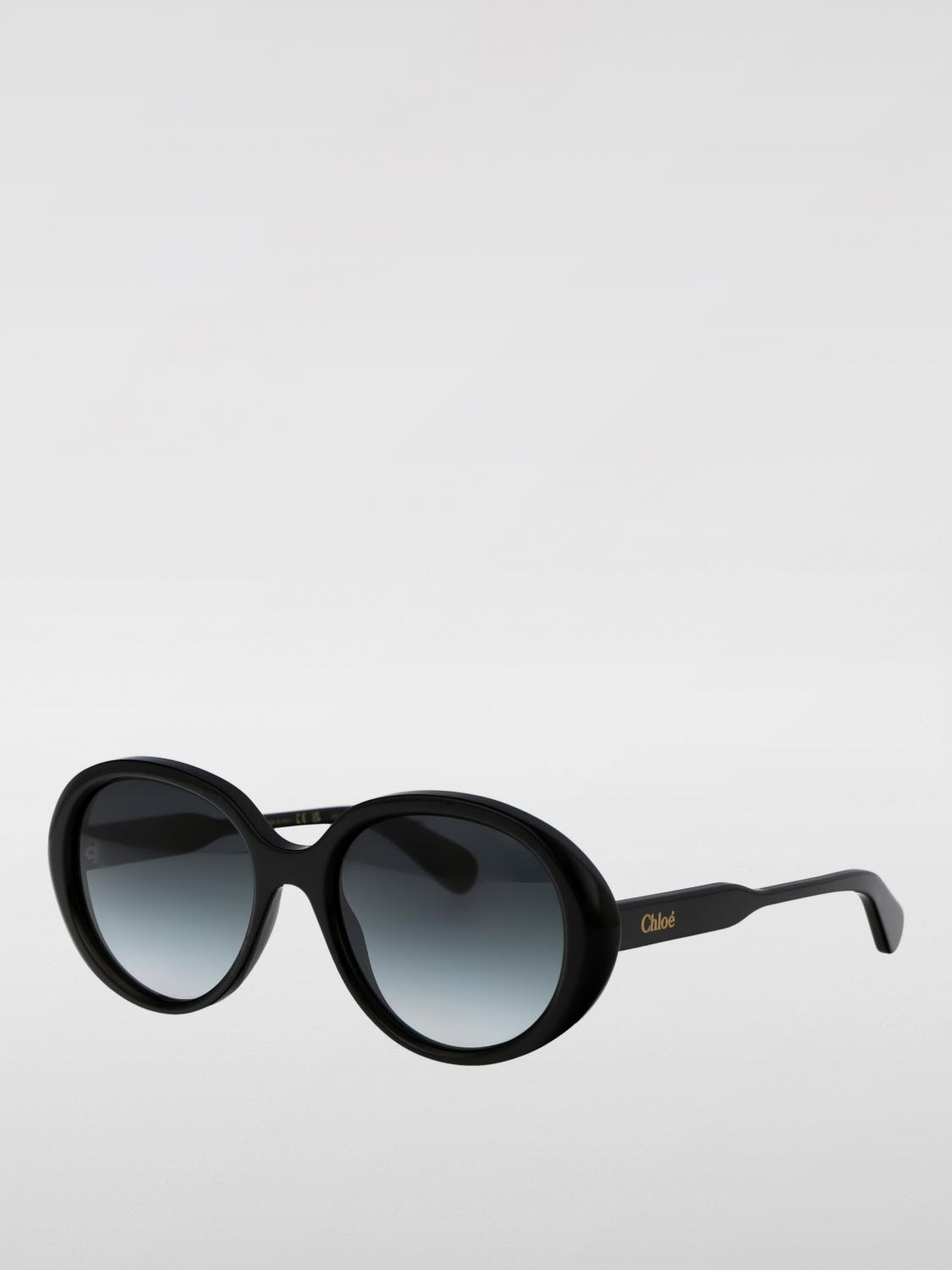 CHLOÉ OCCHIALI DA SOLE: Occhiali da sole Chloè in acetato , Nero - Img 1
