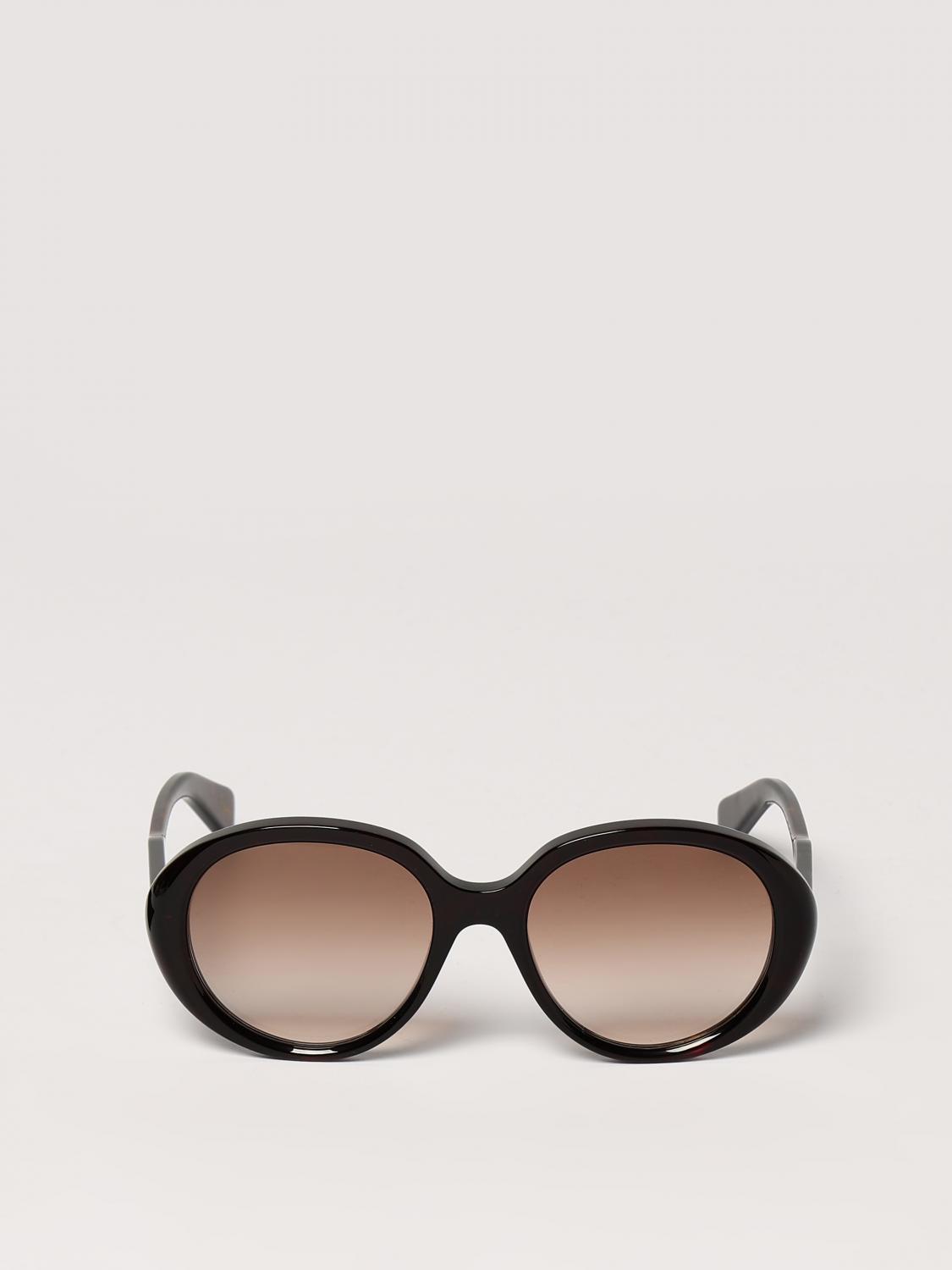 CHLOÉ OCCHIALI DA SOLE: Occhiali da sole Chloè in acetato , Marrone - Img 3
