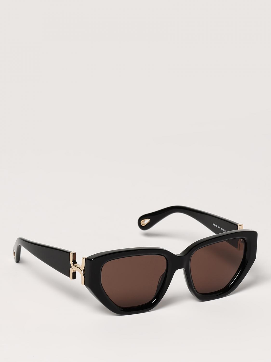 CHLOÉ サングラス: Chloè アセテートサングラス, ブラック - Img 1