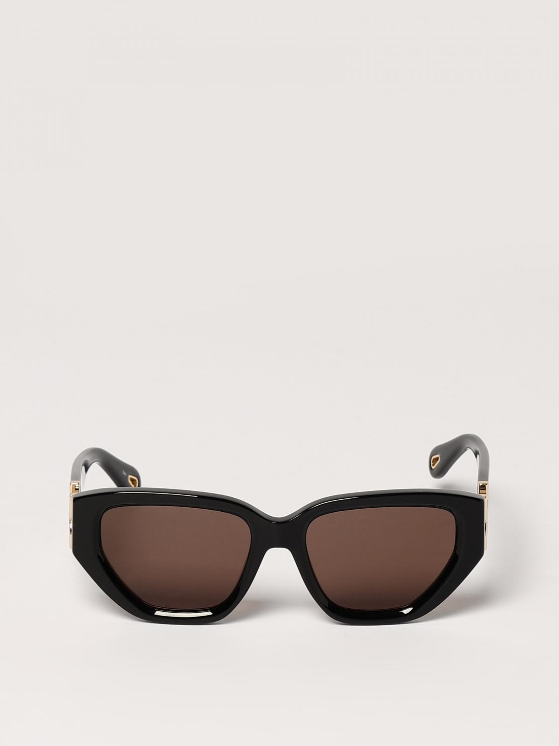 CHLOÉ サングラス: Chloè アセテートサングラス, ブラック - Img 3