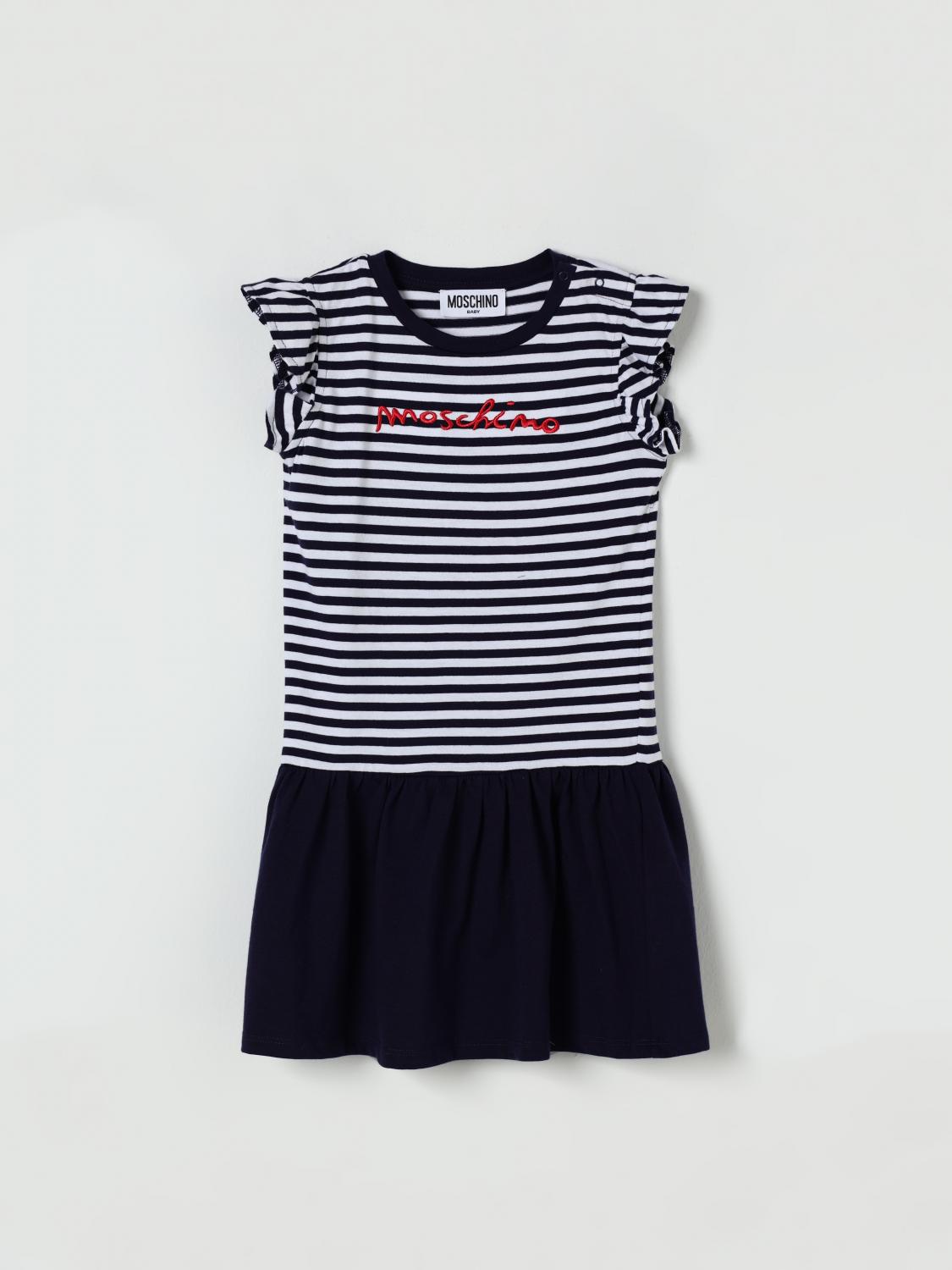 MOSCHINO KLEID: Anzug kinder Moschino, Gestreift - Img 1