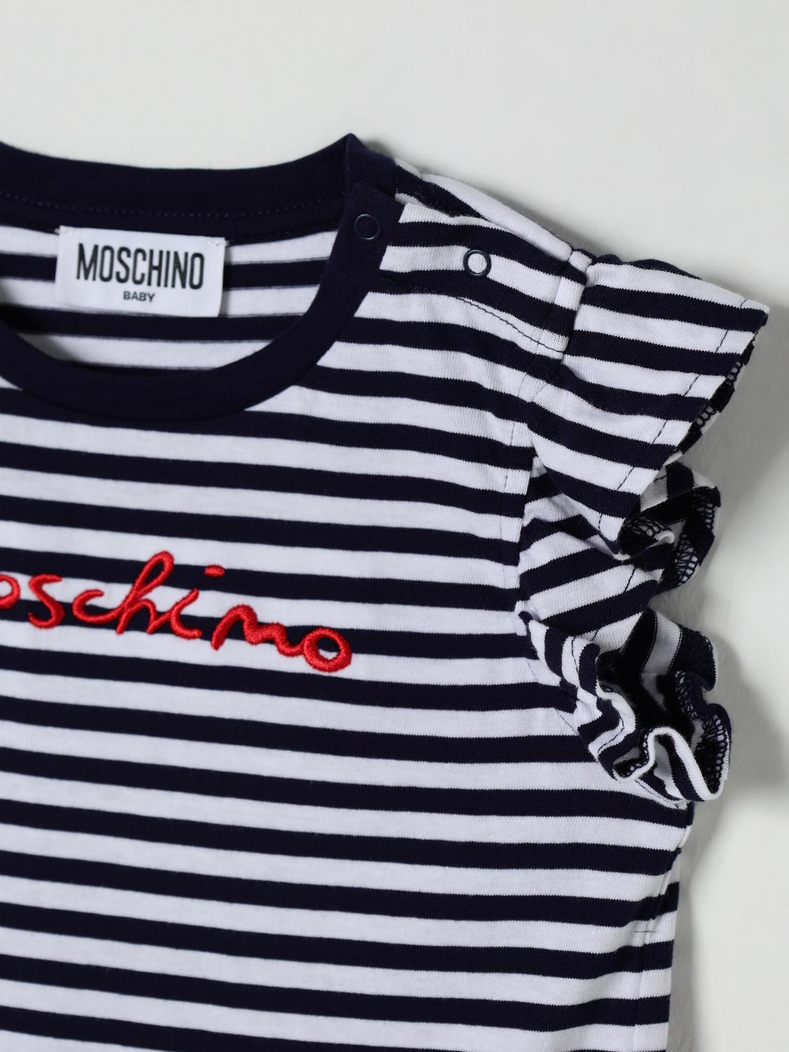 MOSCHINO KLEID: Anzug kinder Moschino, Gestreift - Img 3