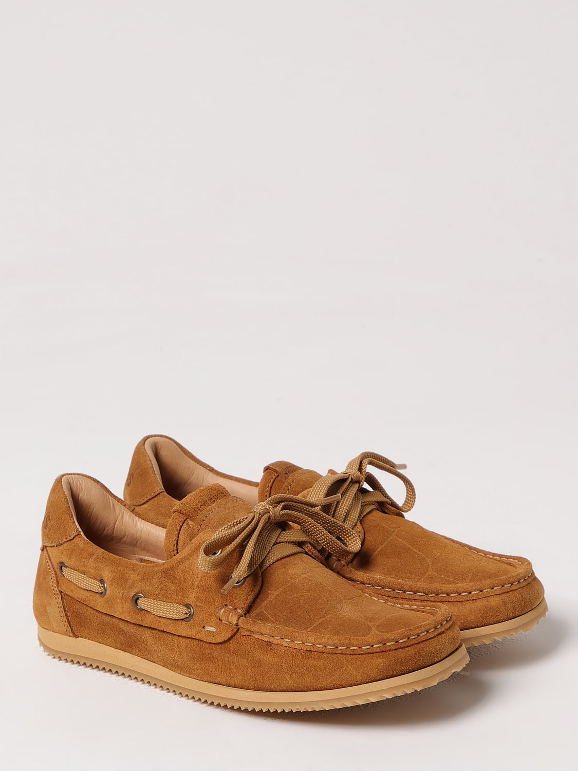 JACQUEMUS MOCASSINI: Mocassino Les Batto Boat Jacquemus in camoscio , Cammello - Img 2