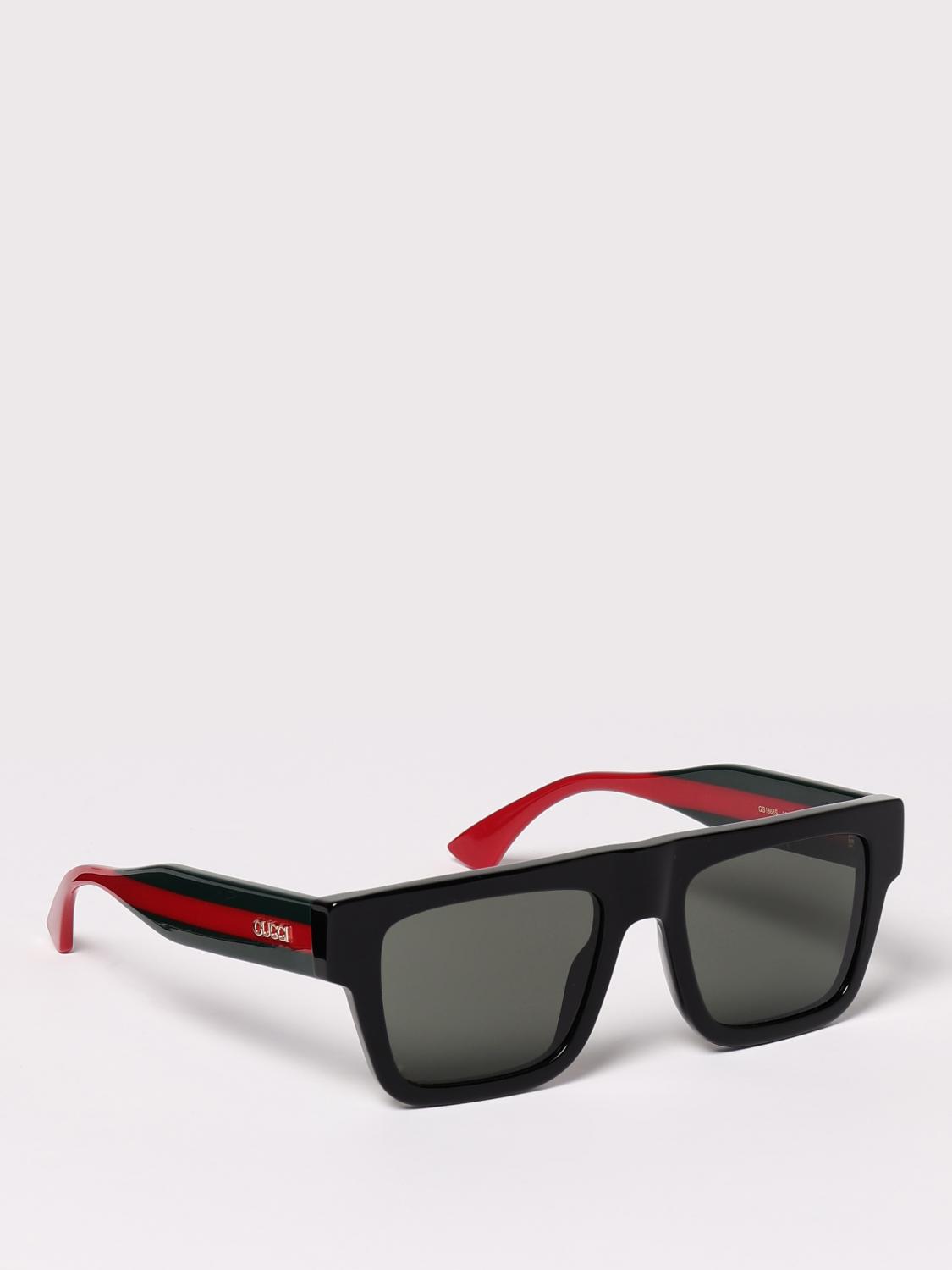 GUCCI SONNENBRILLE: Brillen herren Gucci, Schwarz - Img 1