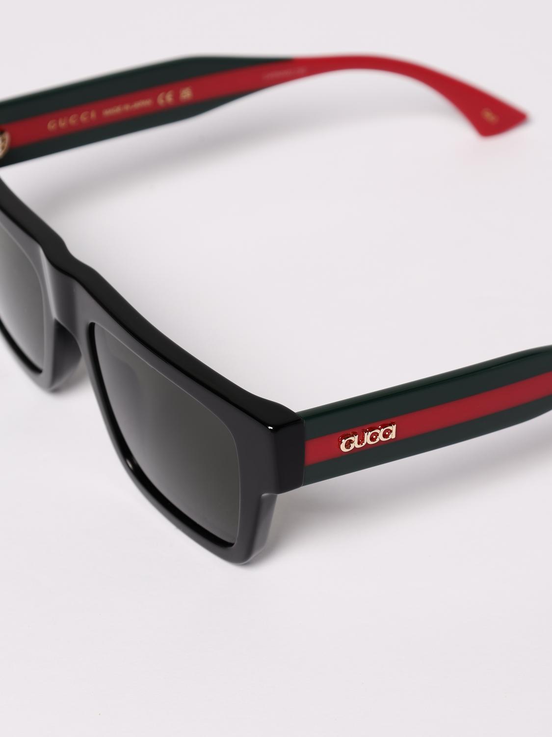 GUCCI SONNENBRILLE: Brillen herren Gucci, Schwarz - Img 5