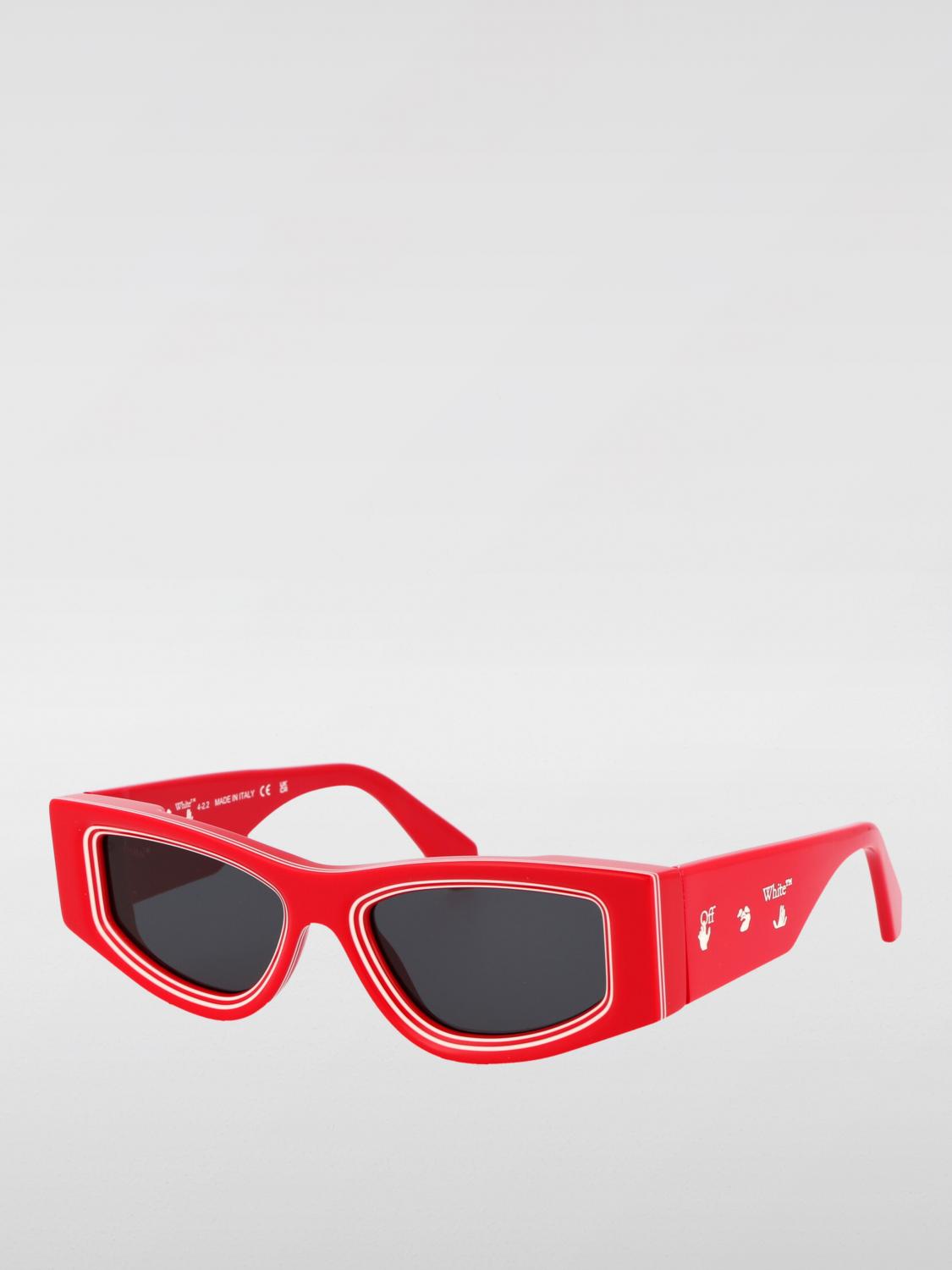 OFF-WHITE GAFAS DE SOL: Gafas de sol Andy Off-White de acetato, Rojo - Img 1
