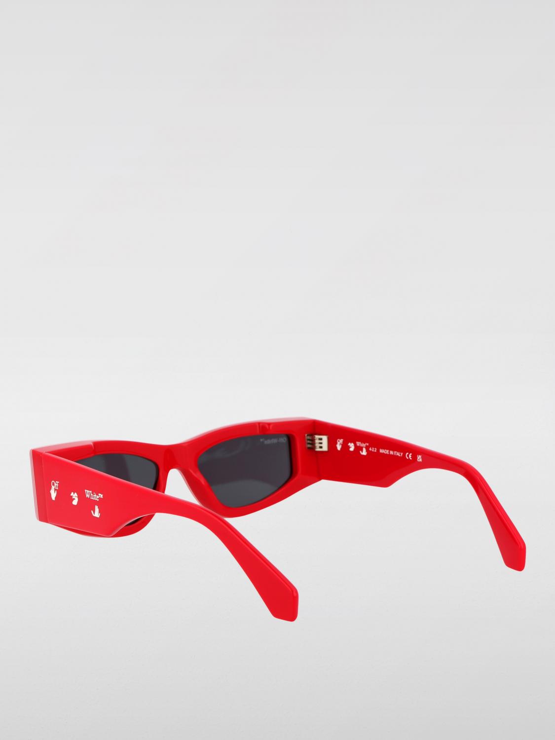 OFF-WHITE GAFAS DE SOL: Gafas de sol Andy Off-White de acetato, Rojo - Img 3