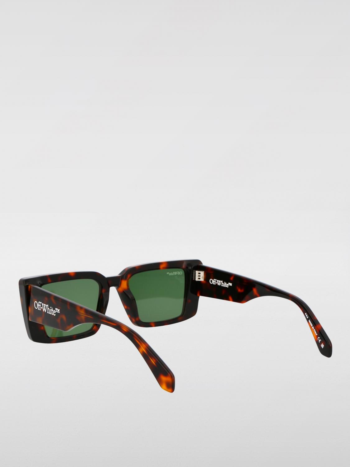 OFF-WHITE GAFAS DE SOL: Gafas de sol Savannah Off-White de acetato, Marrón - Img 3