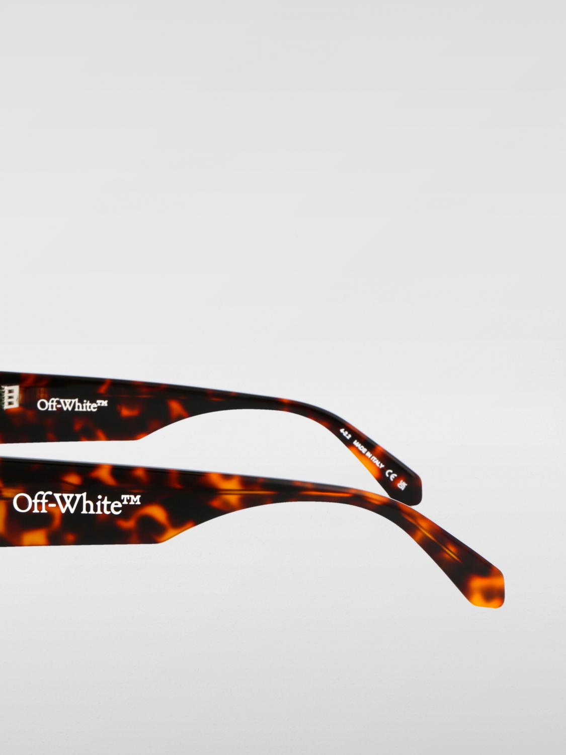OFF-WHITE GAFAS DE SOL: Gafas de sol Savannah Off-White de acetato, Marrón - Img 4