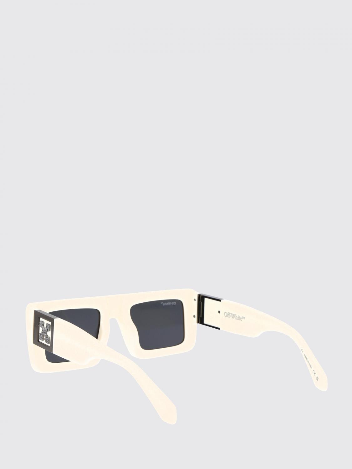 OFF-WHITE OCCHIALI DA SOLE: Occhiali da sole Leonardo Off-White in acetato , Bianco - Img 3