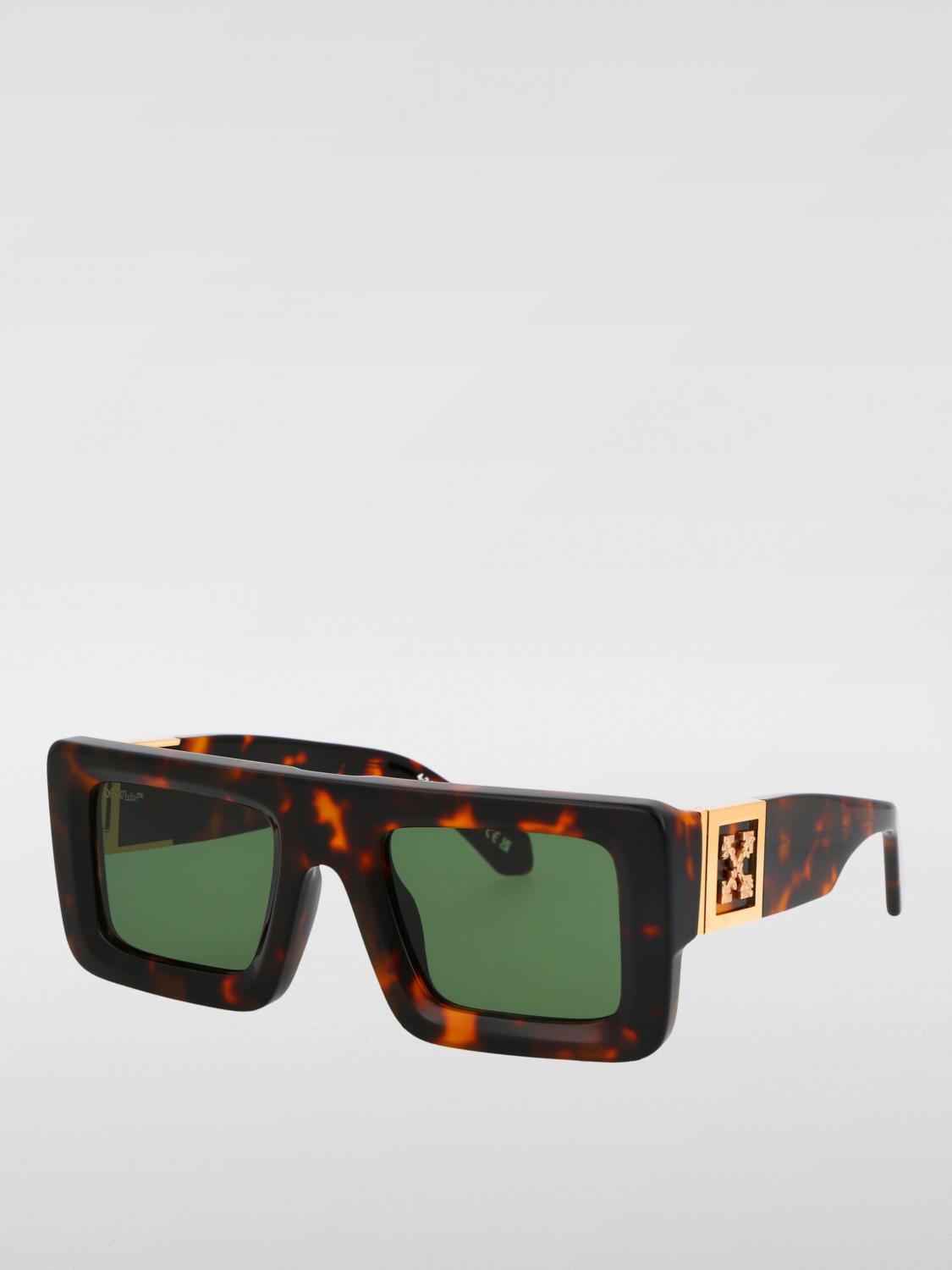 OFF-WHITE GAFAS DE SOL: Gafas de sol Leonardo Off-White de acetato, Marrón - Img 1