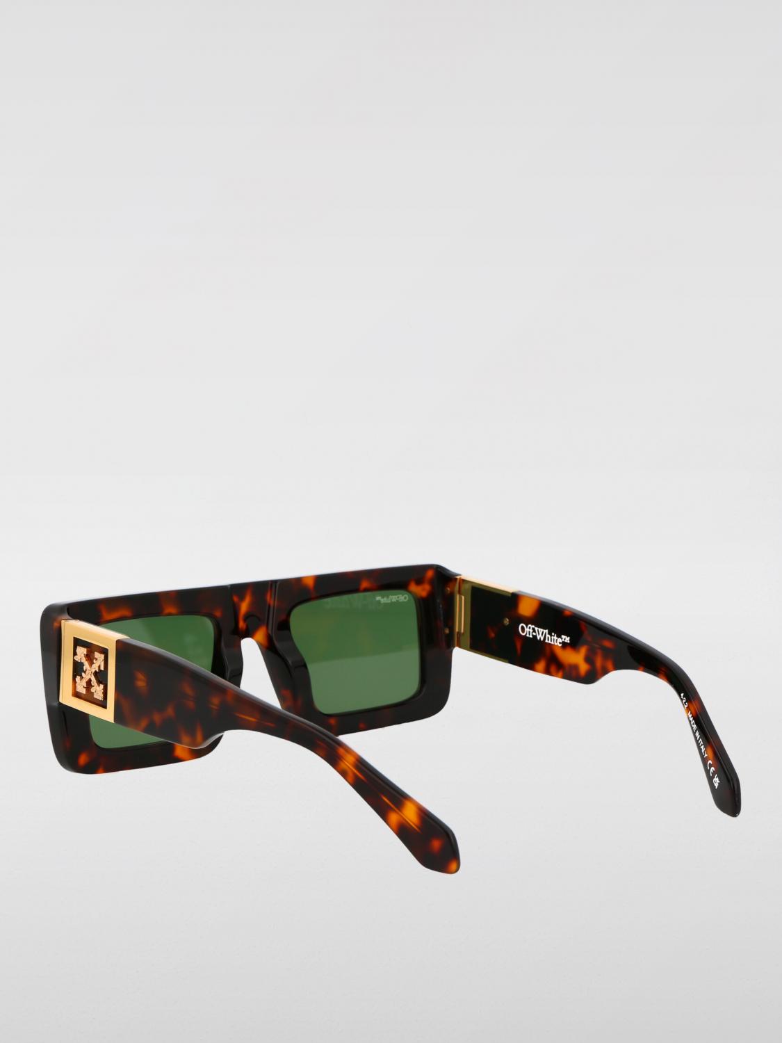 OFF-WHITE GAFAS DE SOL: Gafas de sol Leonardo Off-White de acetato, Marrón - Img 3