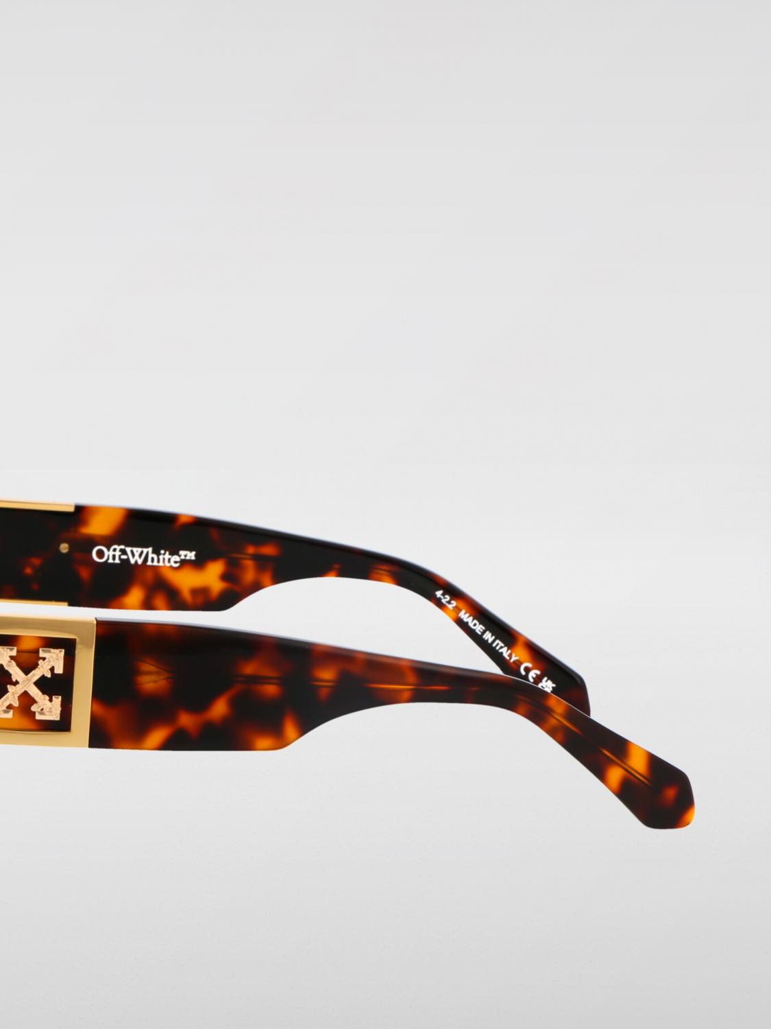 OFF-WHITE GAFAS DE SOL: Gafas de sol Leonardo Off-White de acetato, Marrón - Img 4