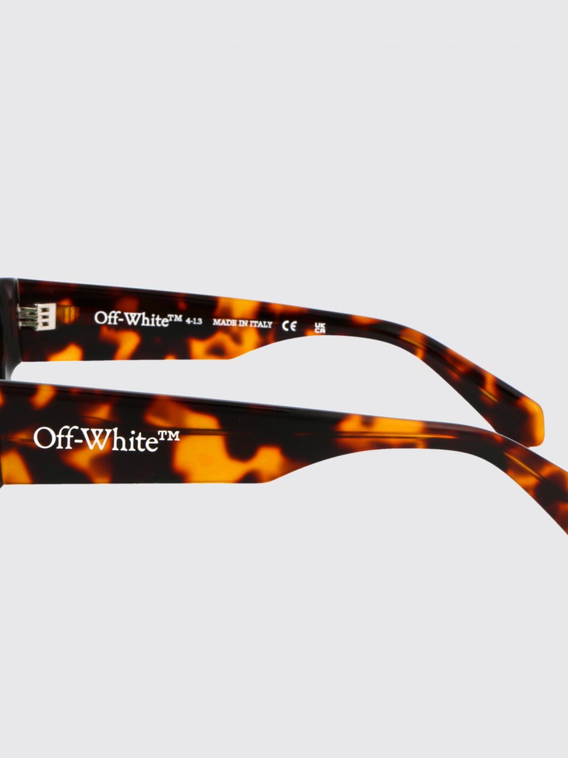 OFF-WHITE GAFAS DE SOL: Gafas de sol Memphis Off-White de acetato, Marrón - Img 4