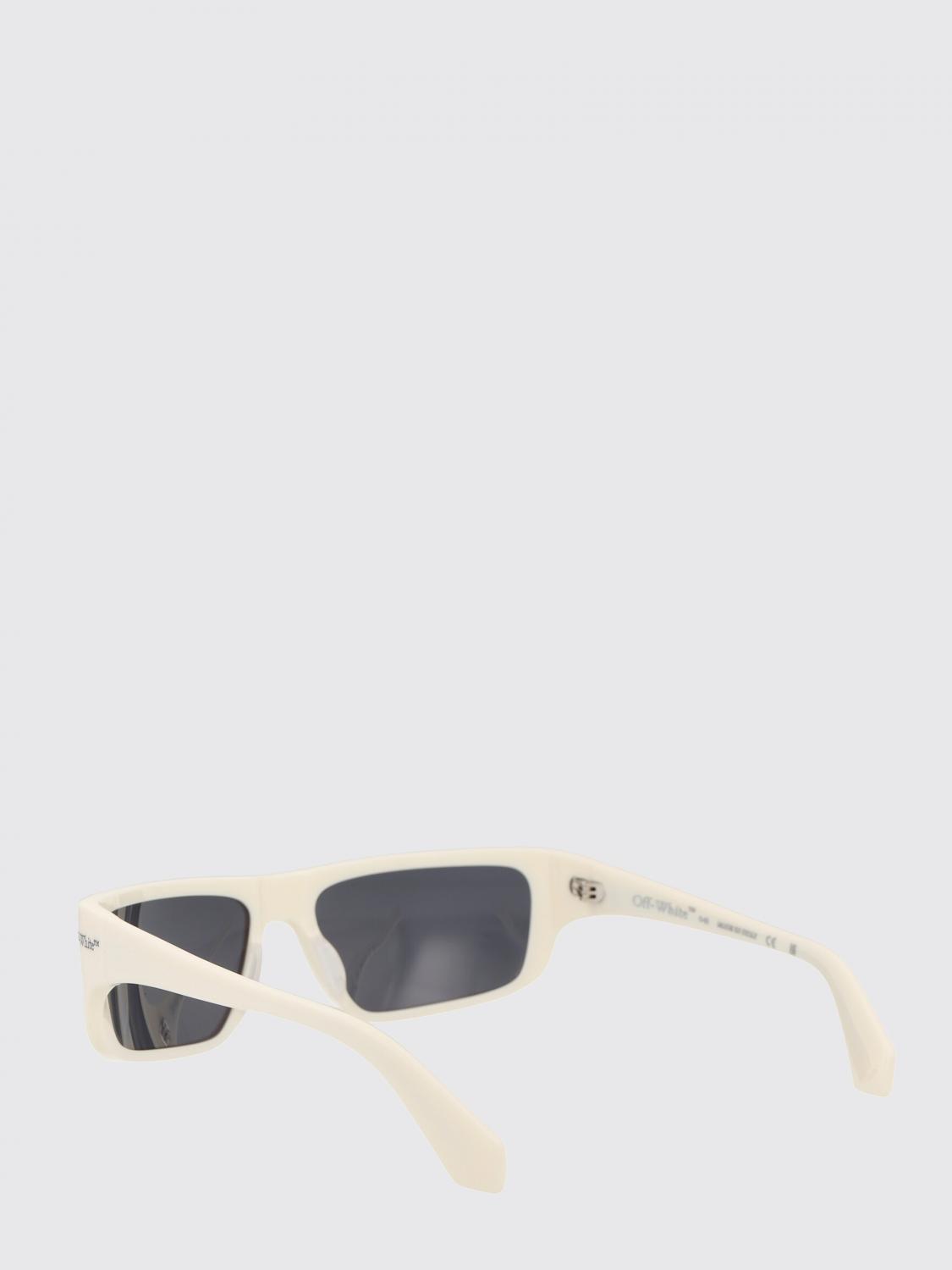 OFF-WHITE OCCHIALI DA SOLE: Occhiali da sole Bologna Off-White in acetato , Bianco - Img 3