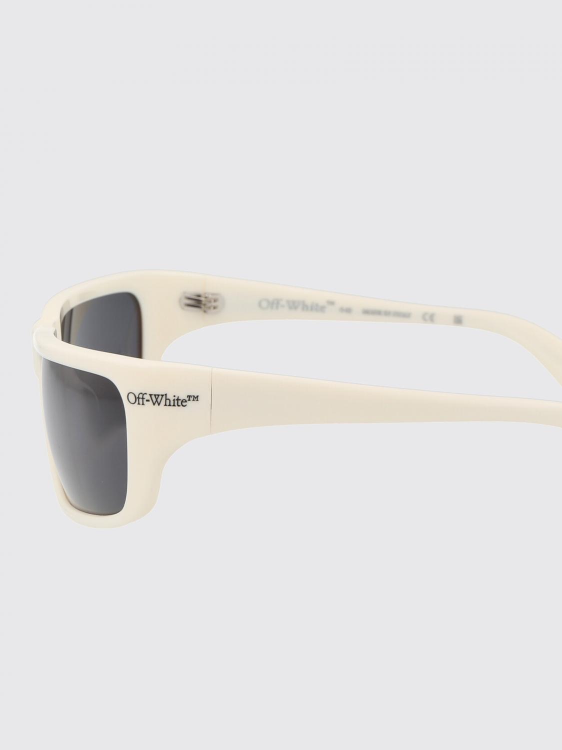 OFF-WHITE OCCHIALI DA SOLE: Occhiali da sole Bologna Off-White in acetato , Bianco - Img 4
