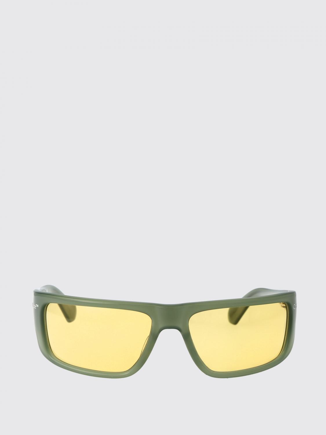 OFF-WHITE OCCHIALI DA SOLE: Occhiali da sole Bologna Off-White in acetato , Verde - Img 2