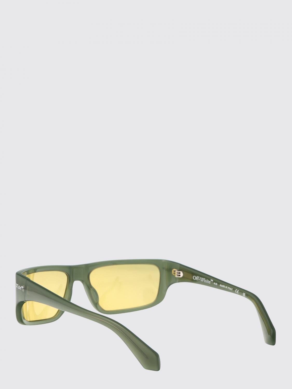 OFF-WHITE OCCHIALI DA SOLE: Occhiali da sole Bologna Off-White in acetato , Verde - Img 3