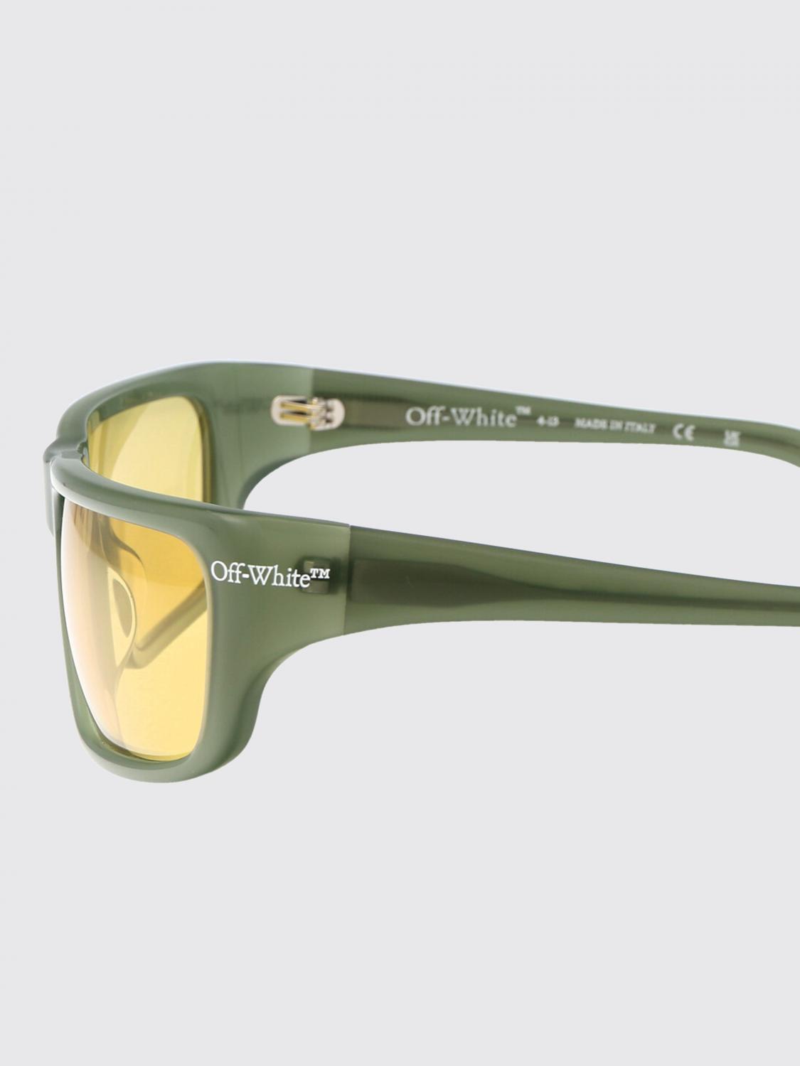 OFF-WHITE OCCHIALI DA SOLE: Occhiali da sole Bologna Off-White in acetato , Verde - Img 4