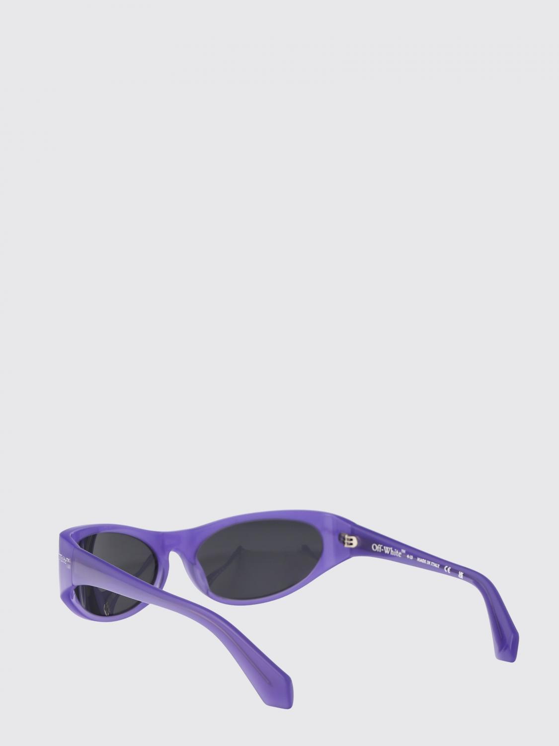 OFF-WHITE GAFAS DE SOL: Gafas de sol Napoli Off-White de acetato, Violeta - Img 3