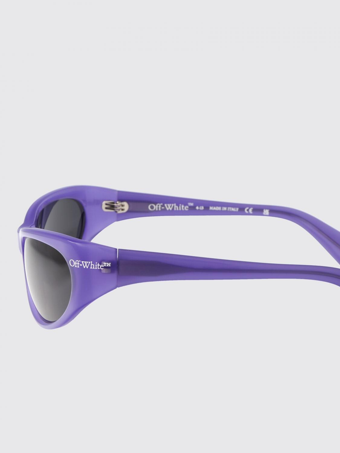 OFF-WHITE GAFAS DE SOL: Gafas de sol Napoli Off-White de acetato, Violeta - Img 4