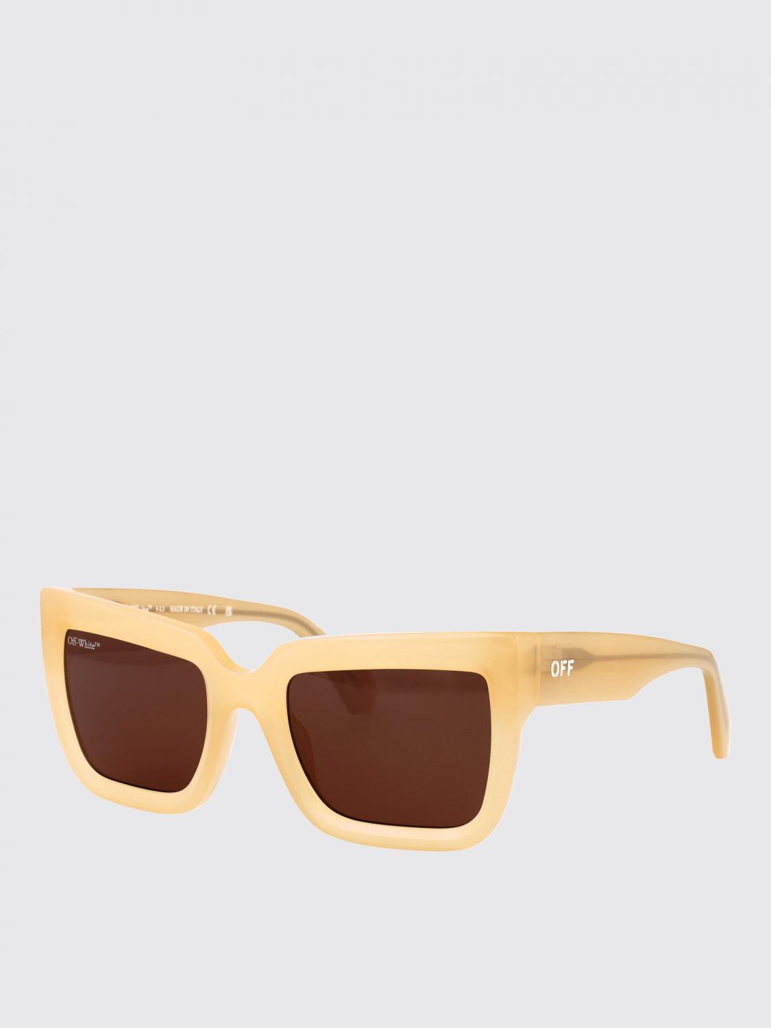 OFF-WHITE OCCHIALI DA SOLE: Occhiali da sole Firenze Off-White in acetato , Beige - Img 1