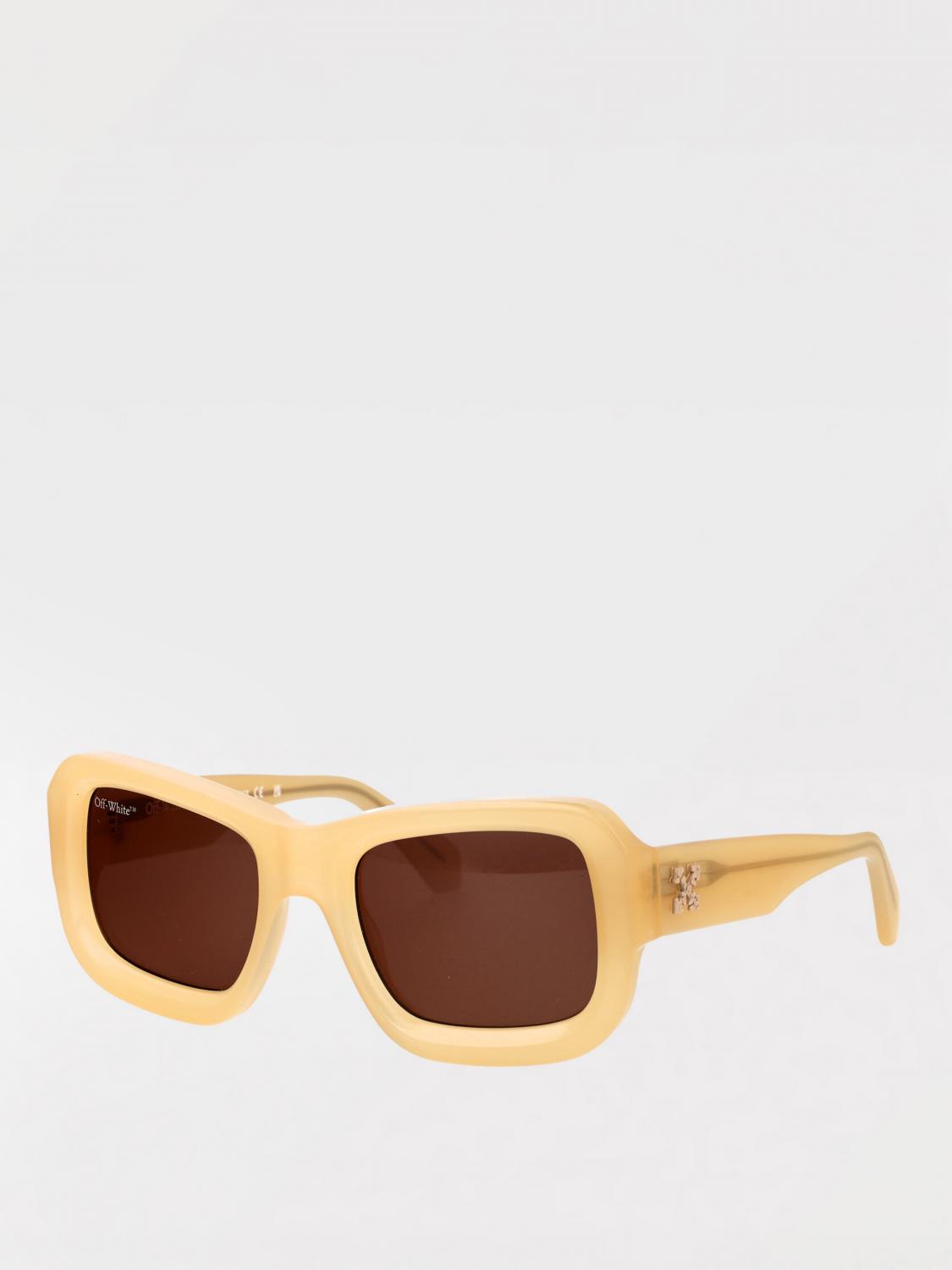OFF-WHITE OCCHIALI DA SOLE: Occhiali da sole Verona Off-White in acetato , Beige - Img 1