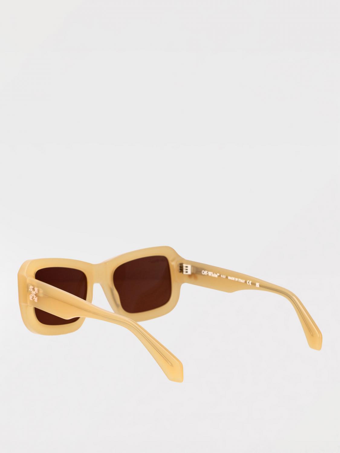 OFF-WHITE OCCHIALI DA SOLE: Occhiali da sole Verona Off-White in acetato , Beige - Img 3