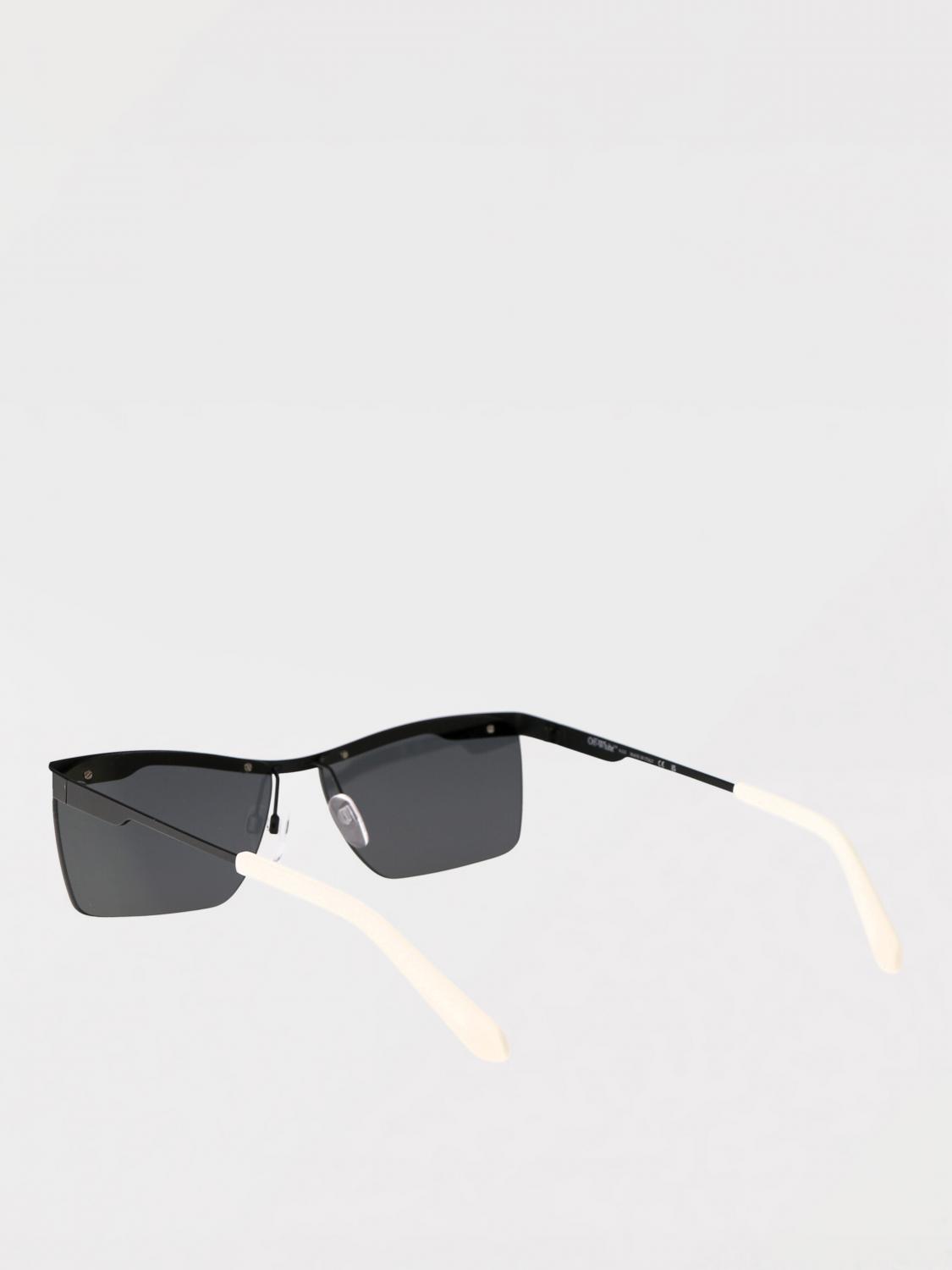 OFF-WHITE OCCHIALI DA SOLE: Occhiali da sole Rimini Off-White in metallo , Nero - Img 3