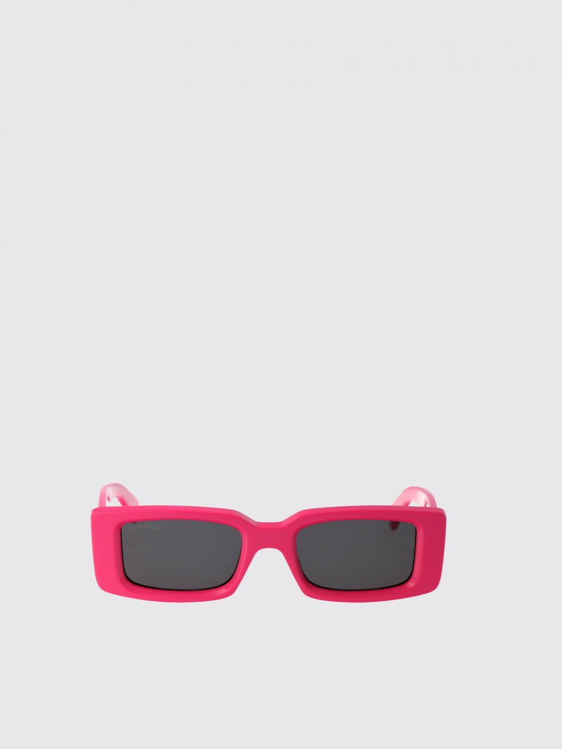 OFF-WHITE OCCHIALI DA SOLE: Occhiali da sole Arthur Off-White in acetato , Rosa - Img 2