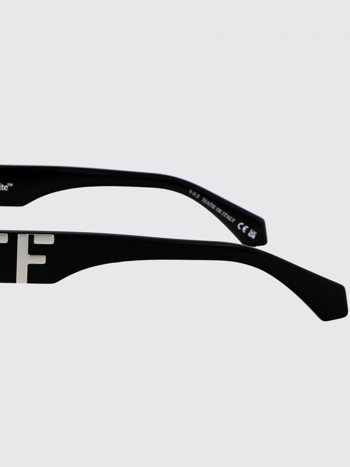 OFF-WHITE OCCHIALI DA SOLE: Occhiali da sole Hays Off-White in acetato, Nero - Img 4