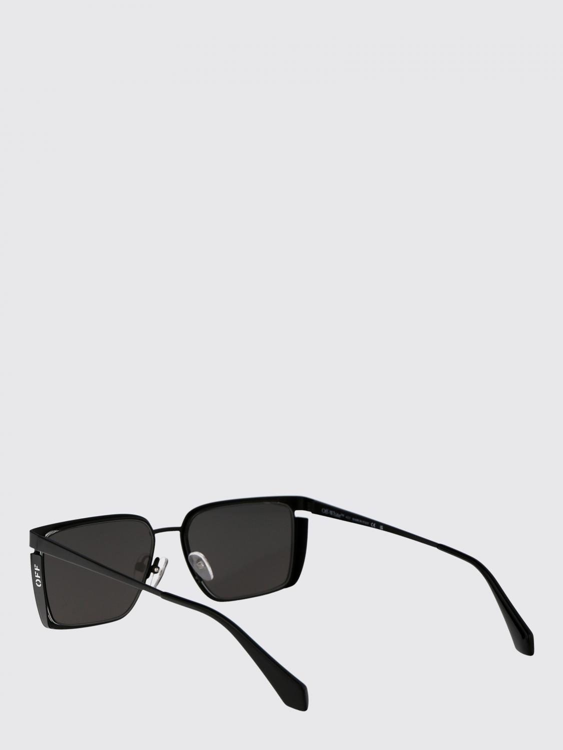 OFF-WHITE OCCHIALI DA SOLE: Occhiali da sole Yoder Off-White in metallo , Nero - Img 3