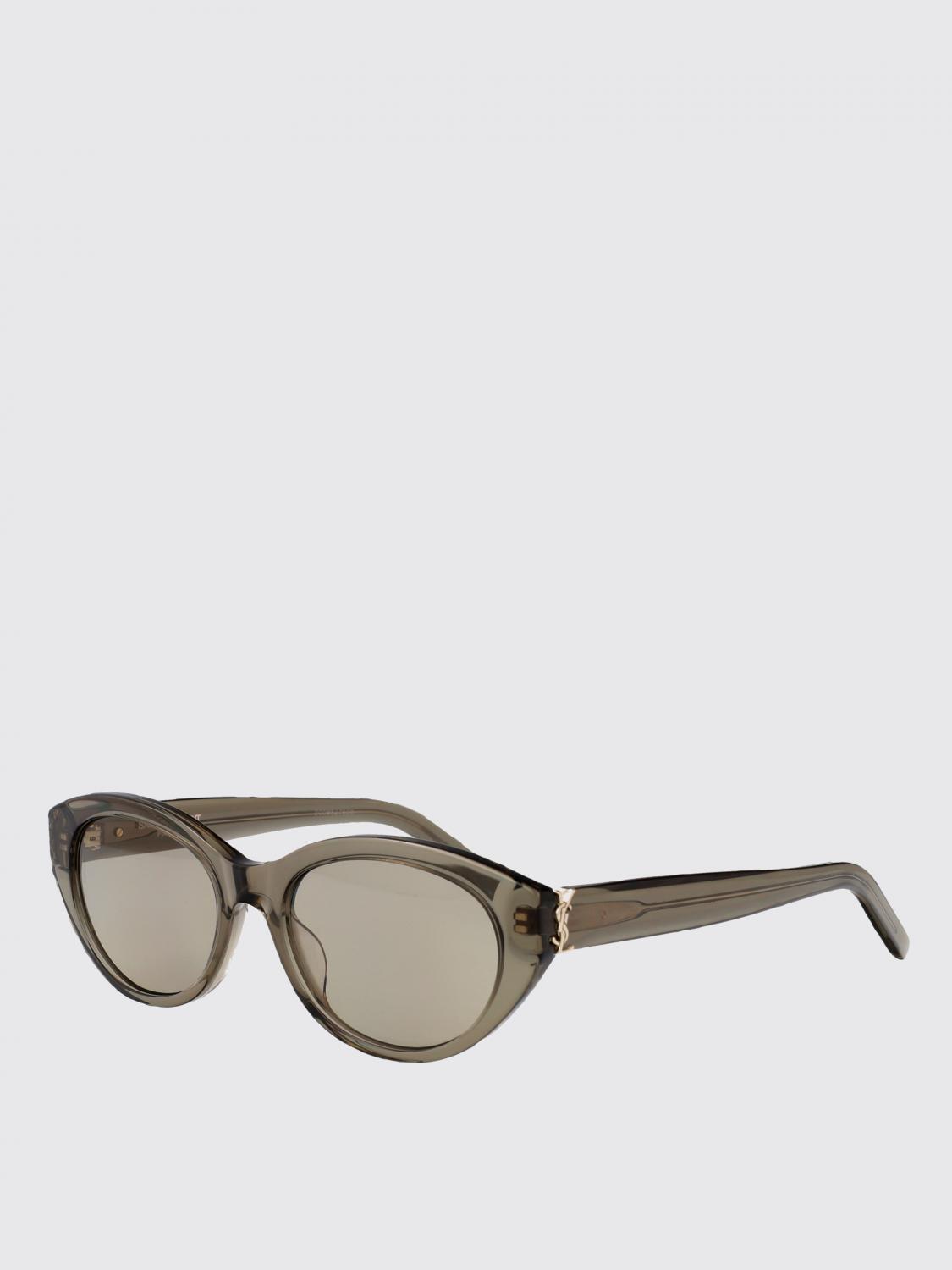 SAINT LAURENT OCCHIALI DA SOLE: Occhiali da sole cat-eye arrotondat Saint Laurent, Grigio - Img 1