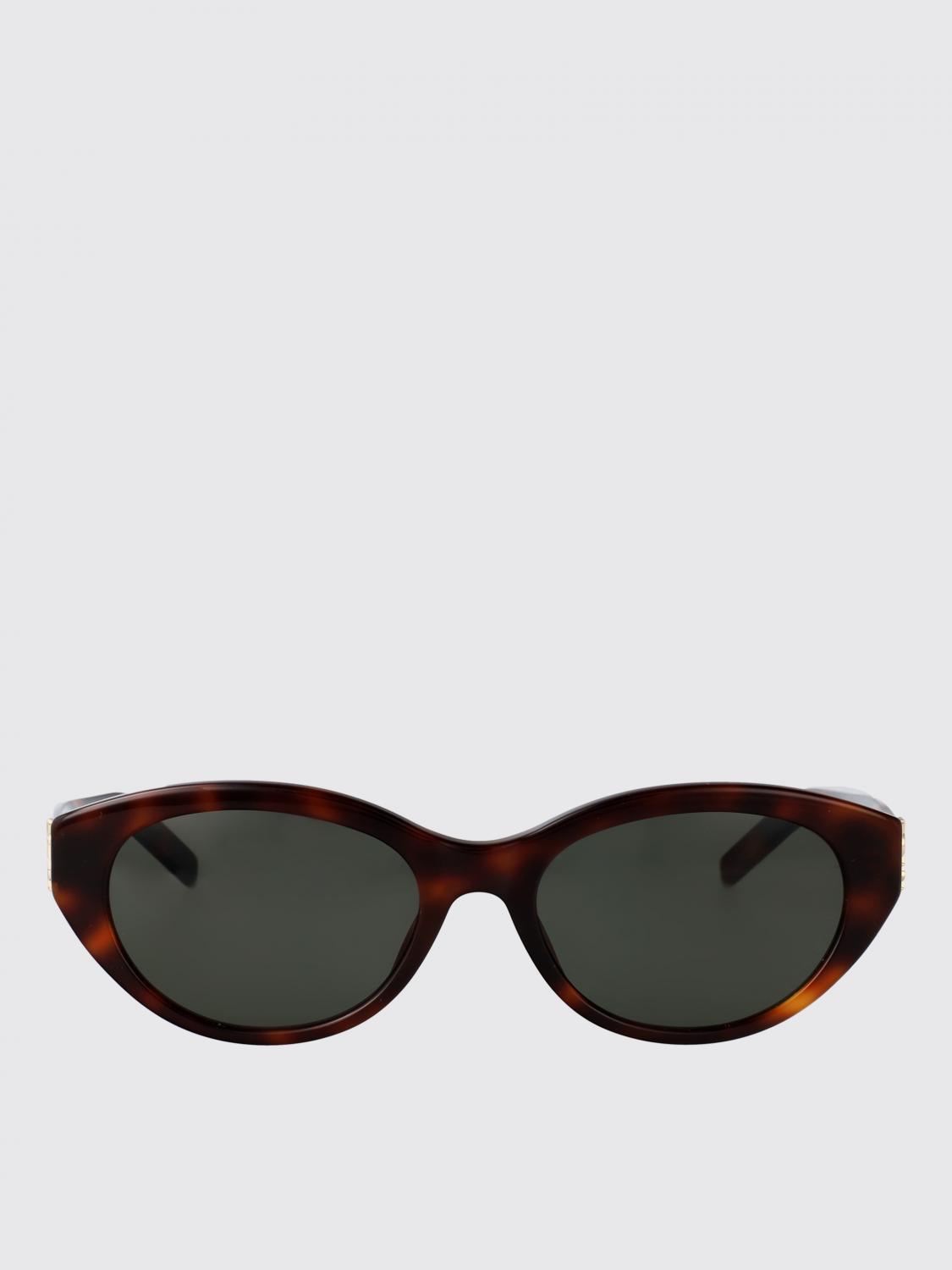 SAINT LAURENT OCCHIALI DA SOLE: Occhiali da sole cat-eye arrotondat Saint Laurent, Moro - Img 2