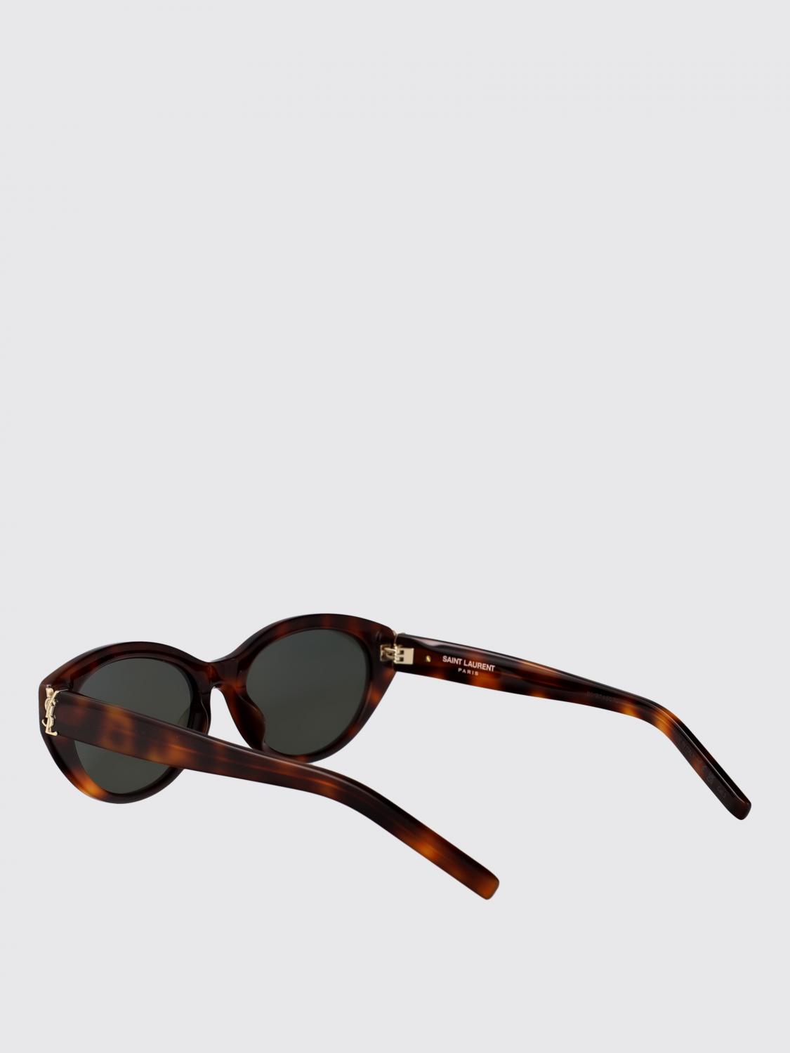 SAINT LAURENT OCCHIALI DA SOLE: Occhiali da sole cat-eye arrotondat Saint Laurent, Moro - Img 3