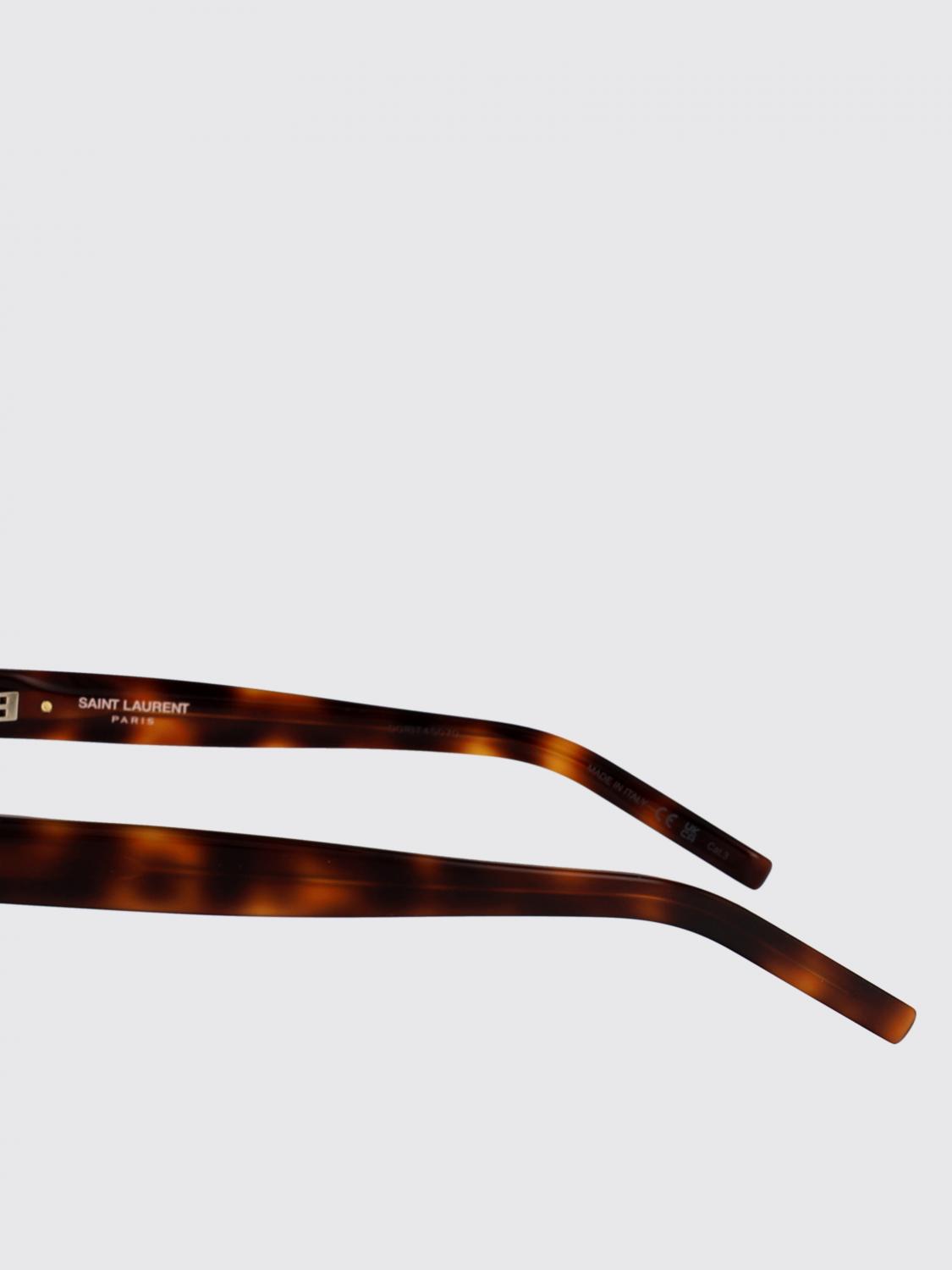 SAINT LAURENT OCCHIALI DA SOLE: Occhiali da sole cat-eye arrotondat Saint Laurent, Moro - Img 4