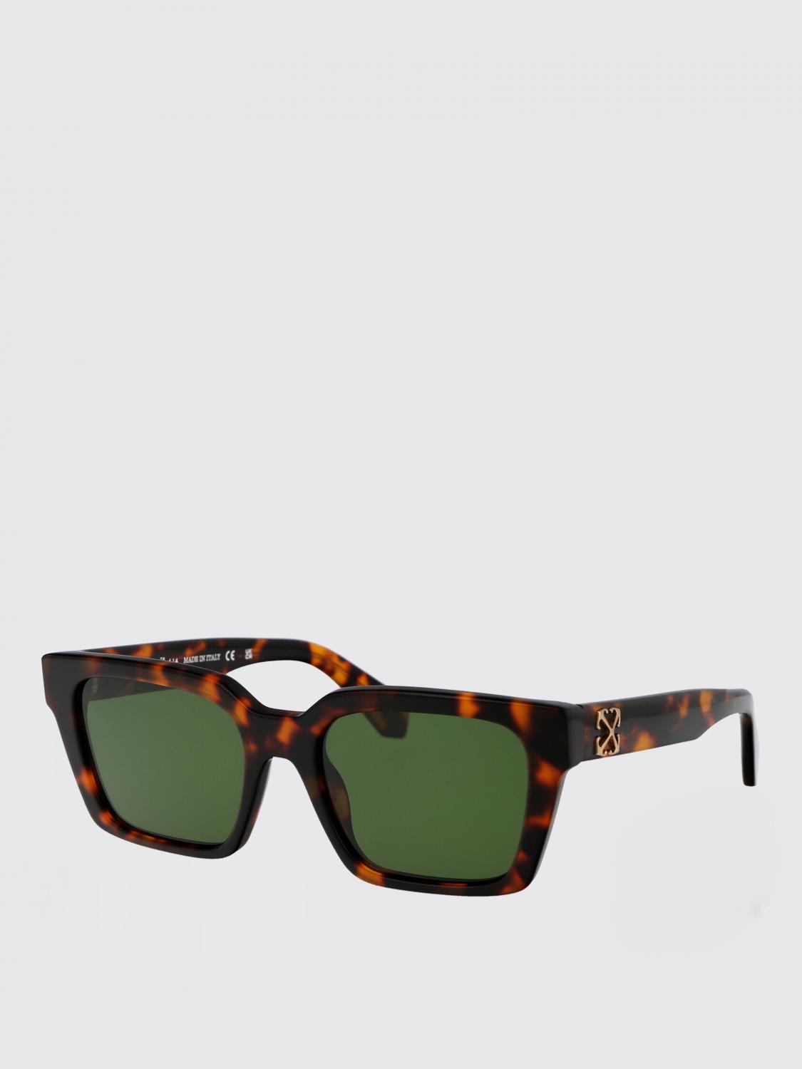 OFF-WHITE OCCHIALI DA SOLE: Occhiali da sole Branson Off-White in acetato , Marrone - Img 1