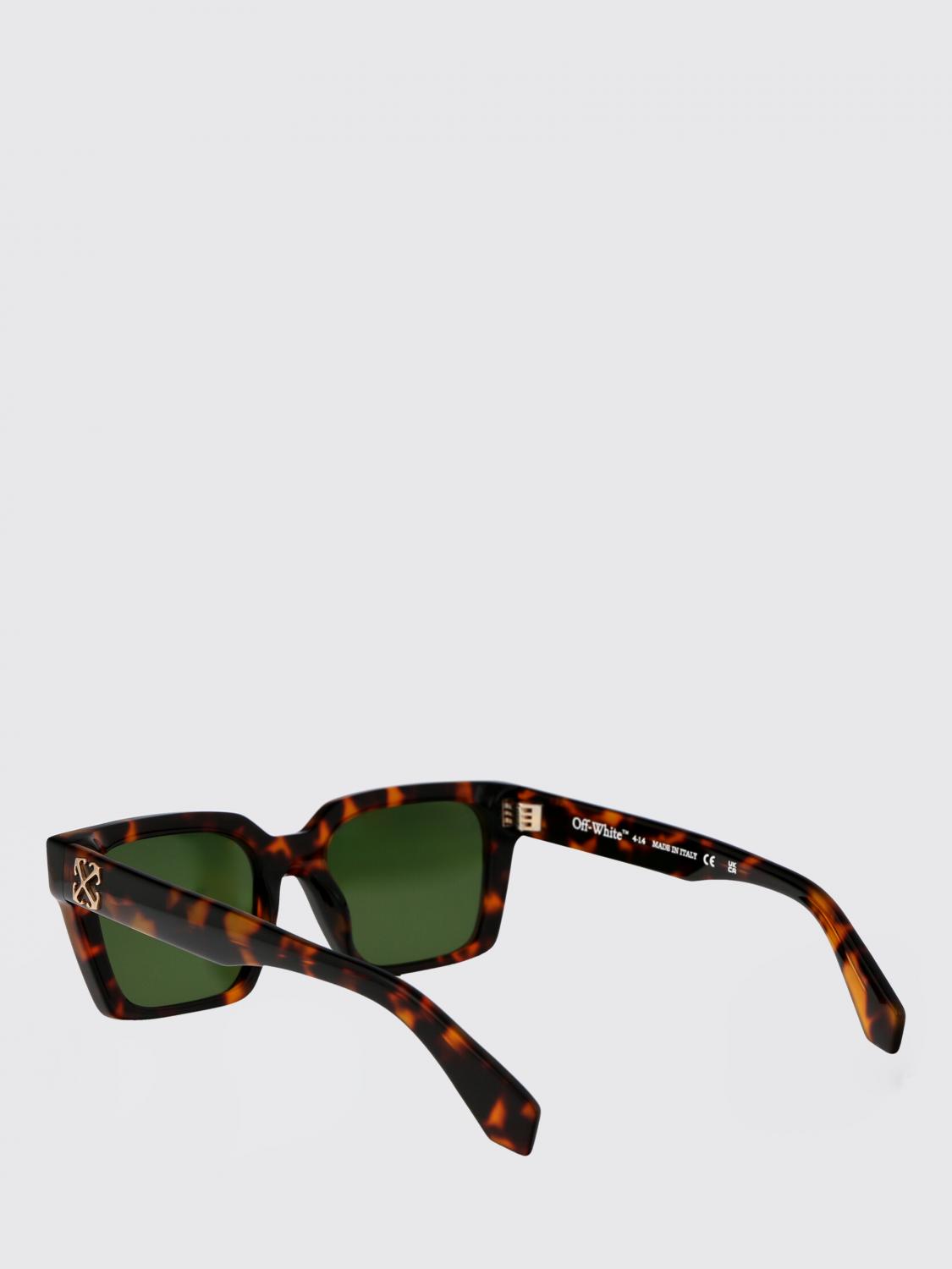 OFF-WHITE OCCHIALI DA SOLE: Occhiali da sole Branson Off-White in acetato , Marrone - Img 3