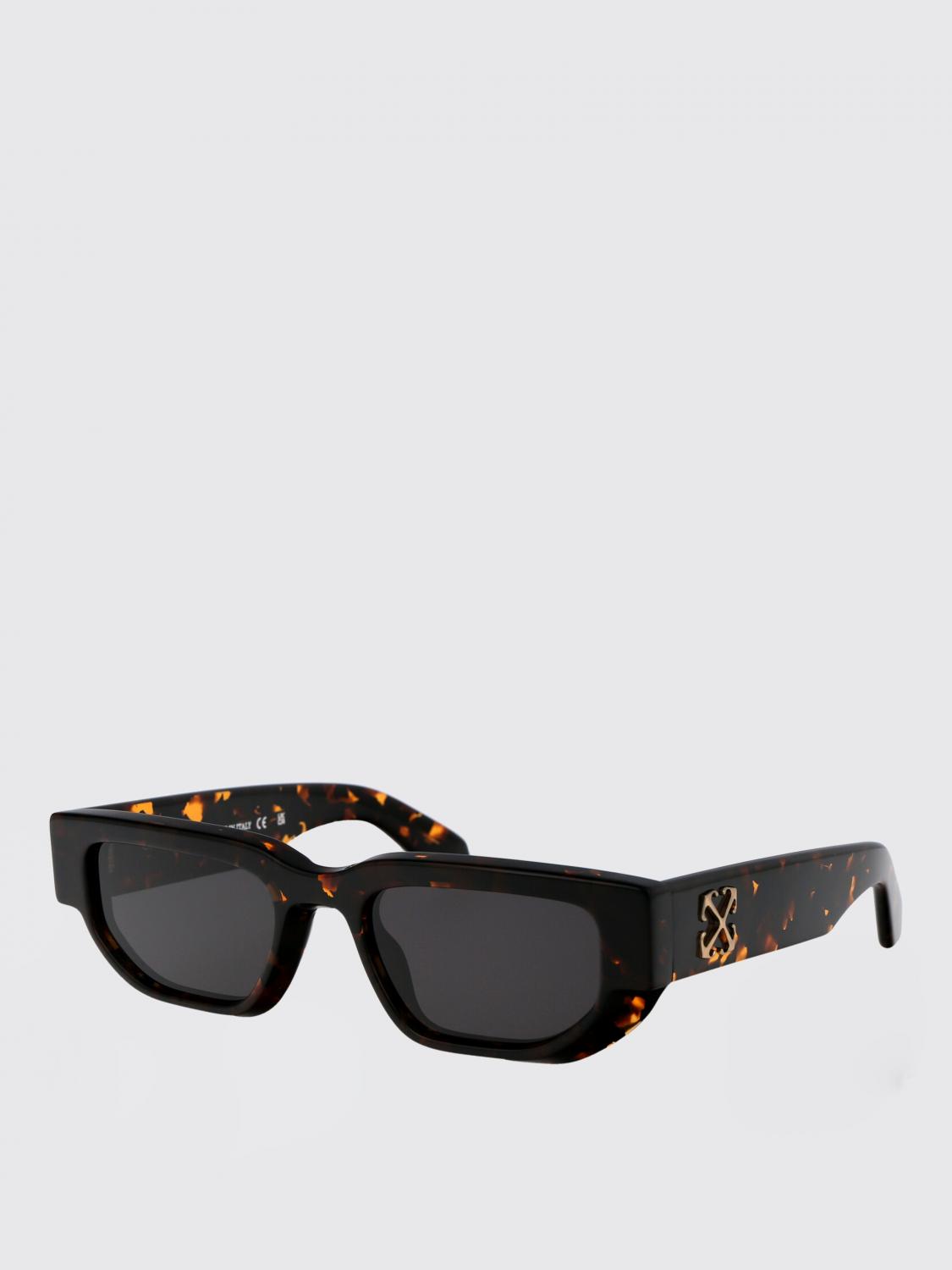 OFF-WHITE GAFAS DE SOL: Gafas de sol Greeley Off-White de acetato, Marrón - Img 1