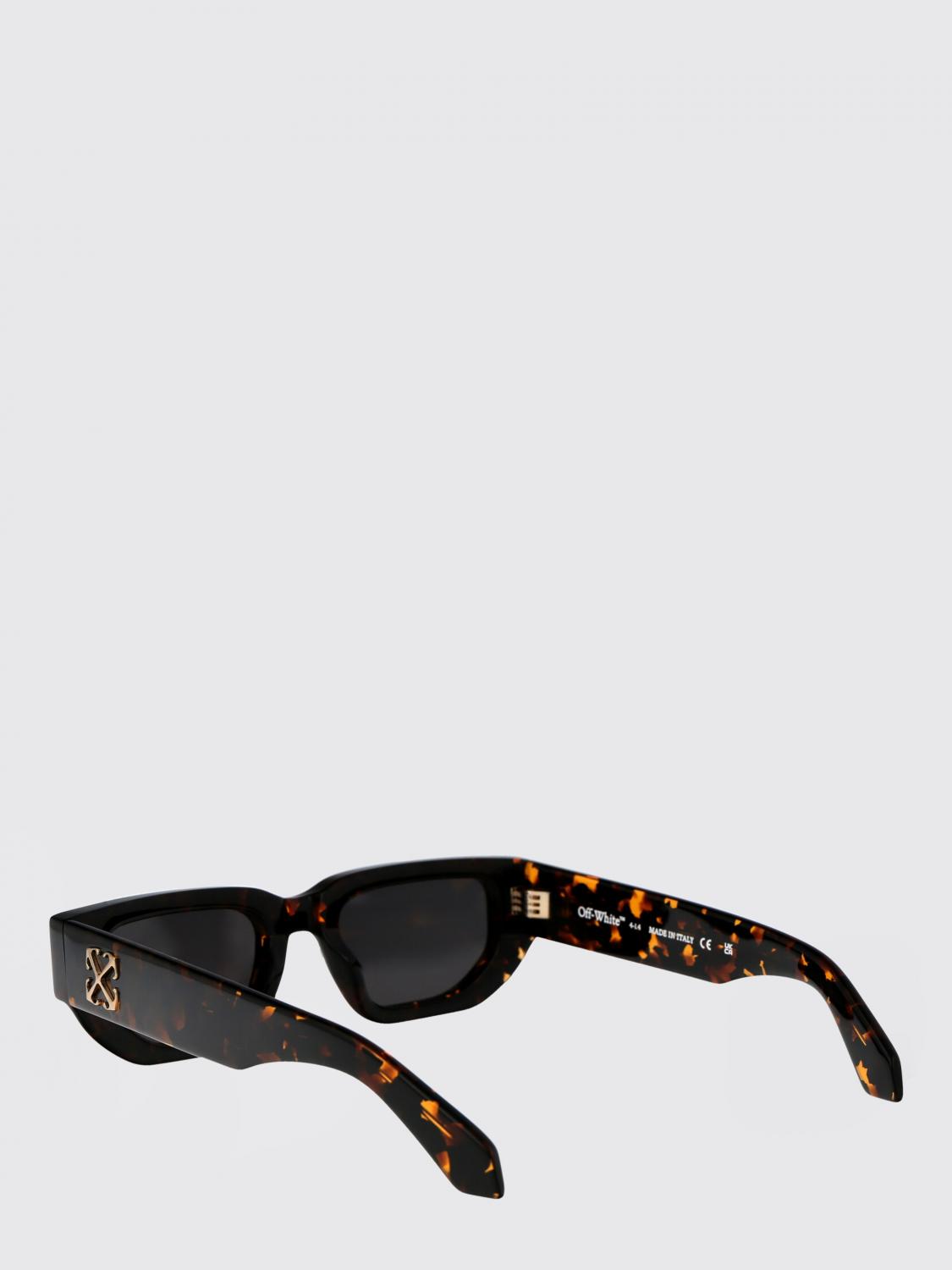 OFF-WHITE GAFAS DE SOL: Gafas de sol Greeley Off-White de acetato, Marrón - Img 3