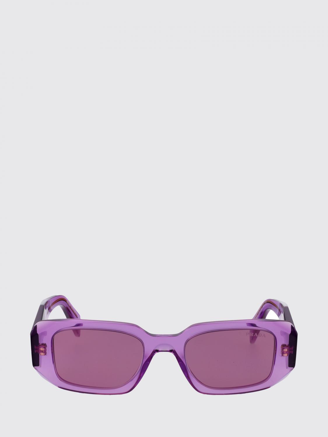 PRADA GAFAS DE SOL: Gafas de sol Prada de acetato con logo, Violeta - Img 2